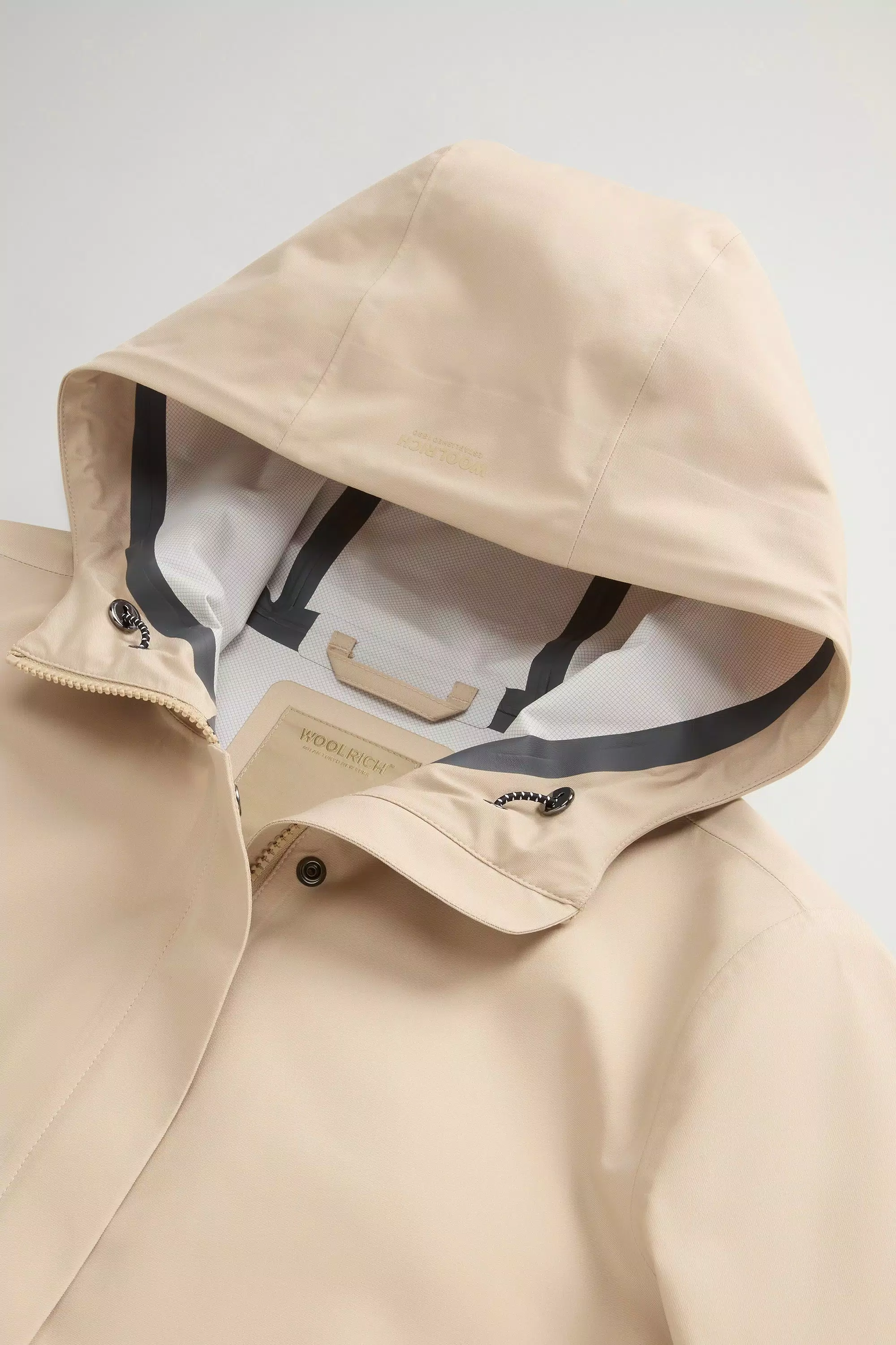 Wasserdichte Parka aus Light Stretch - Weißer Pfeffer