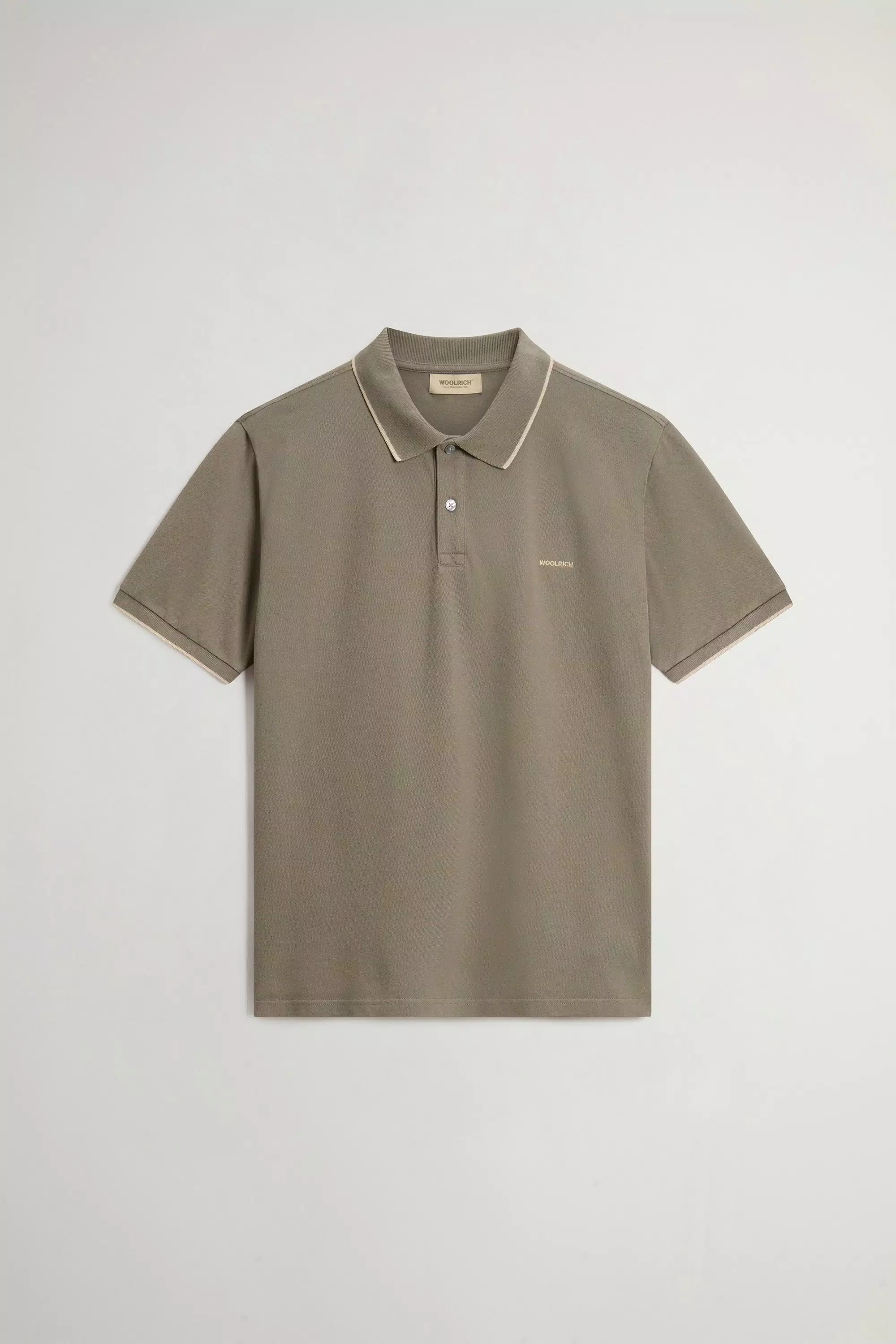 Monterey Polo-Shirt aus Stretch-Baumwollmischgewebe - Rauchgrüner Oliv