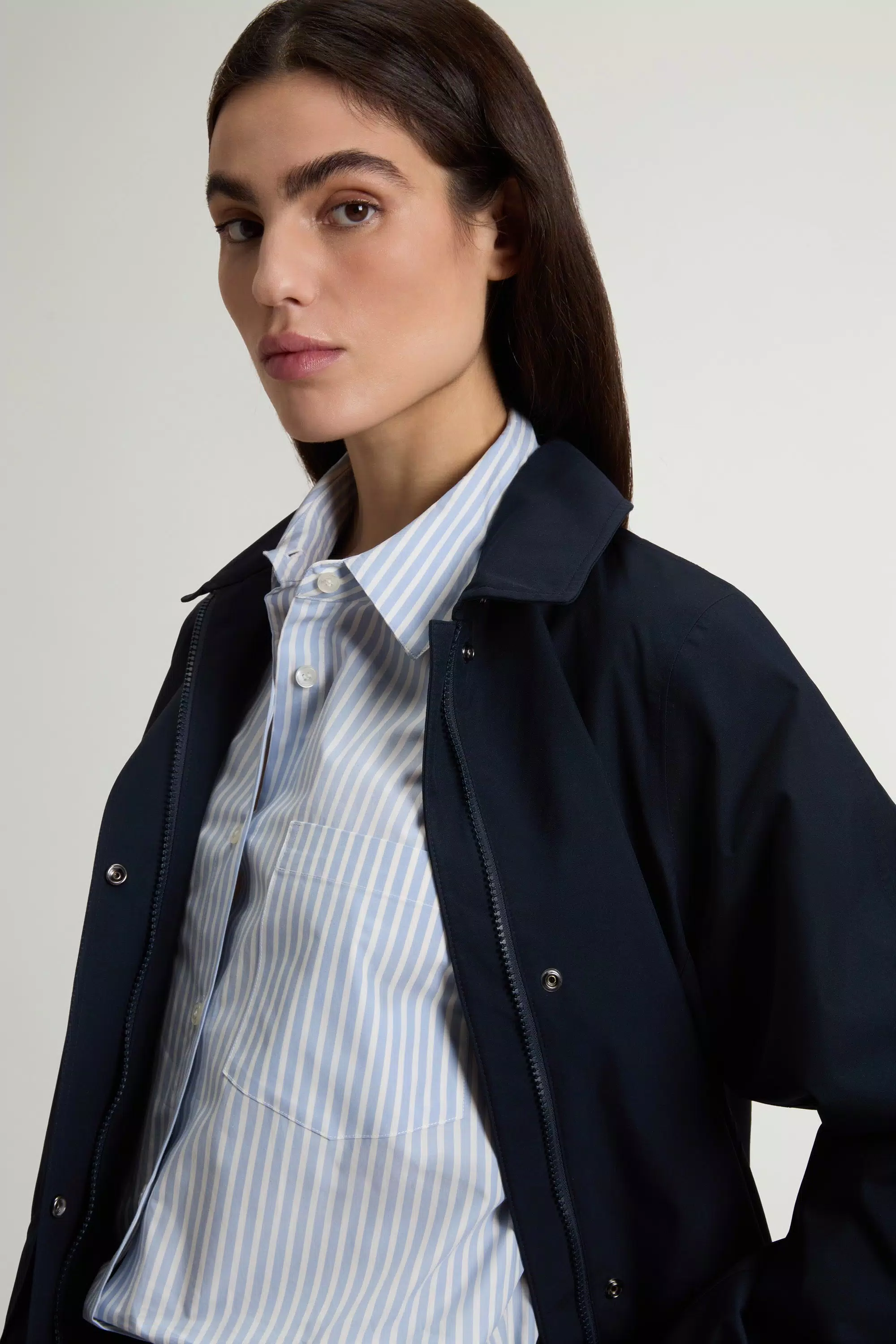 Parka aus WINDSTOPPER®-Material von GORE-TEX LABS - Melton Blue
