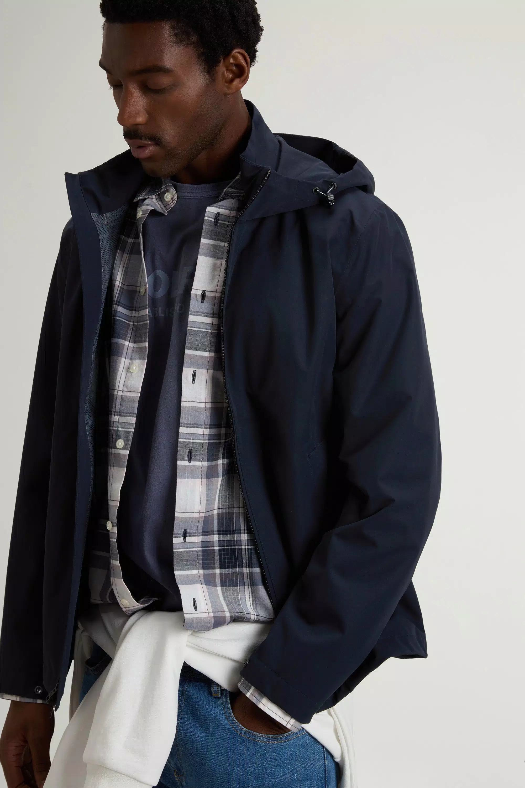 Pacific-Jacke aus zweilagigem Material - Melton Blue