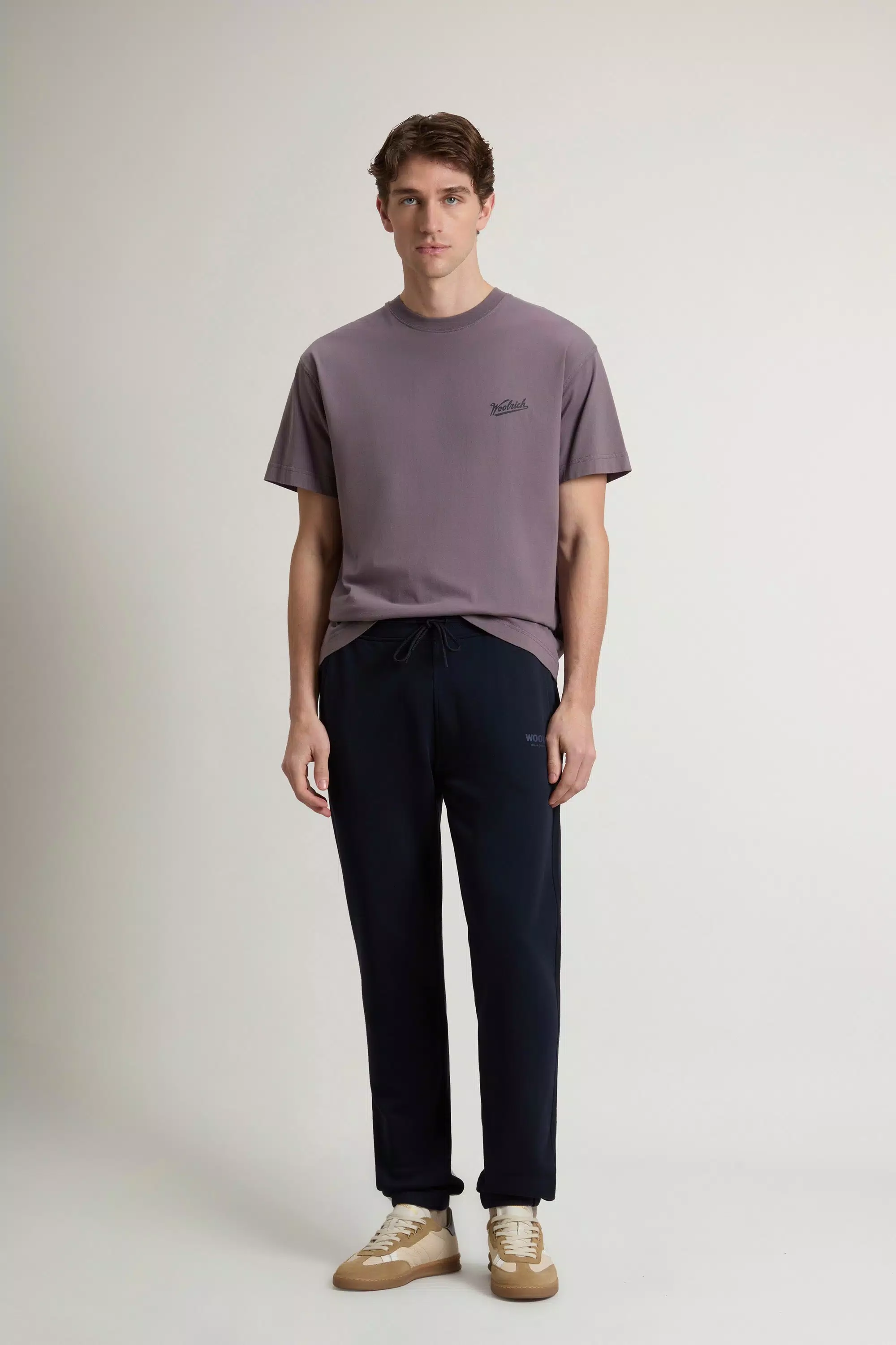 Sport-Hose aus reiner Baumwolle - Melton Blau