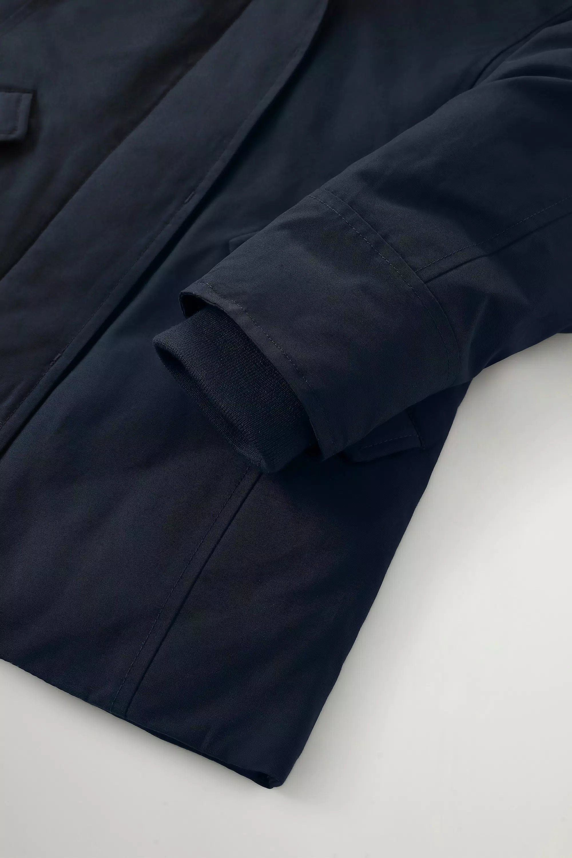 Mädchen-Arktikparka mit abnehmbarem Pelzbesatz - Melton Blau
