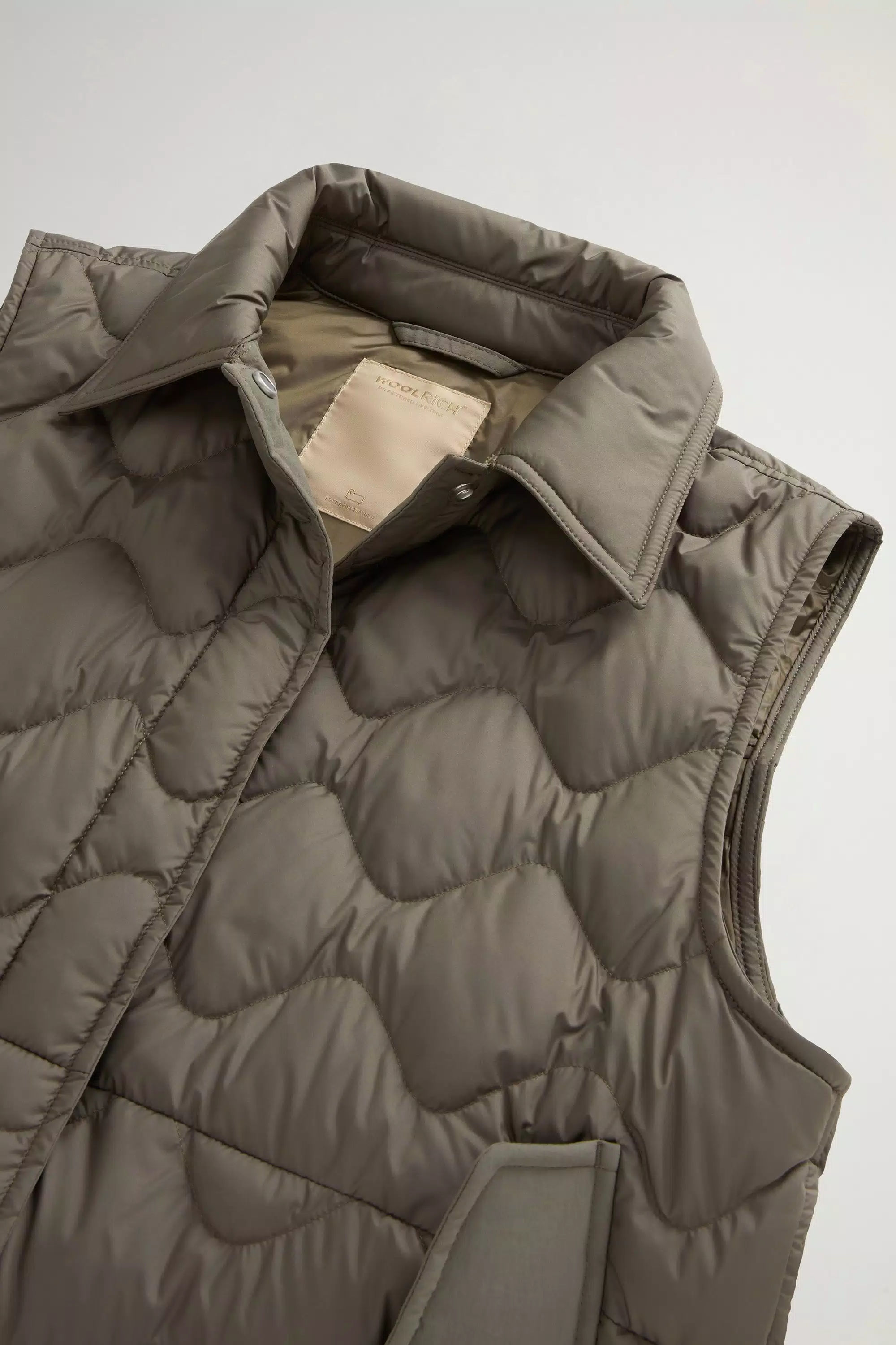 Quilted-Microfaser-Traditionsweste - Dunkelgrün