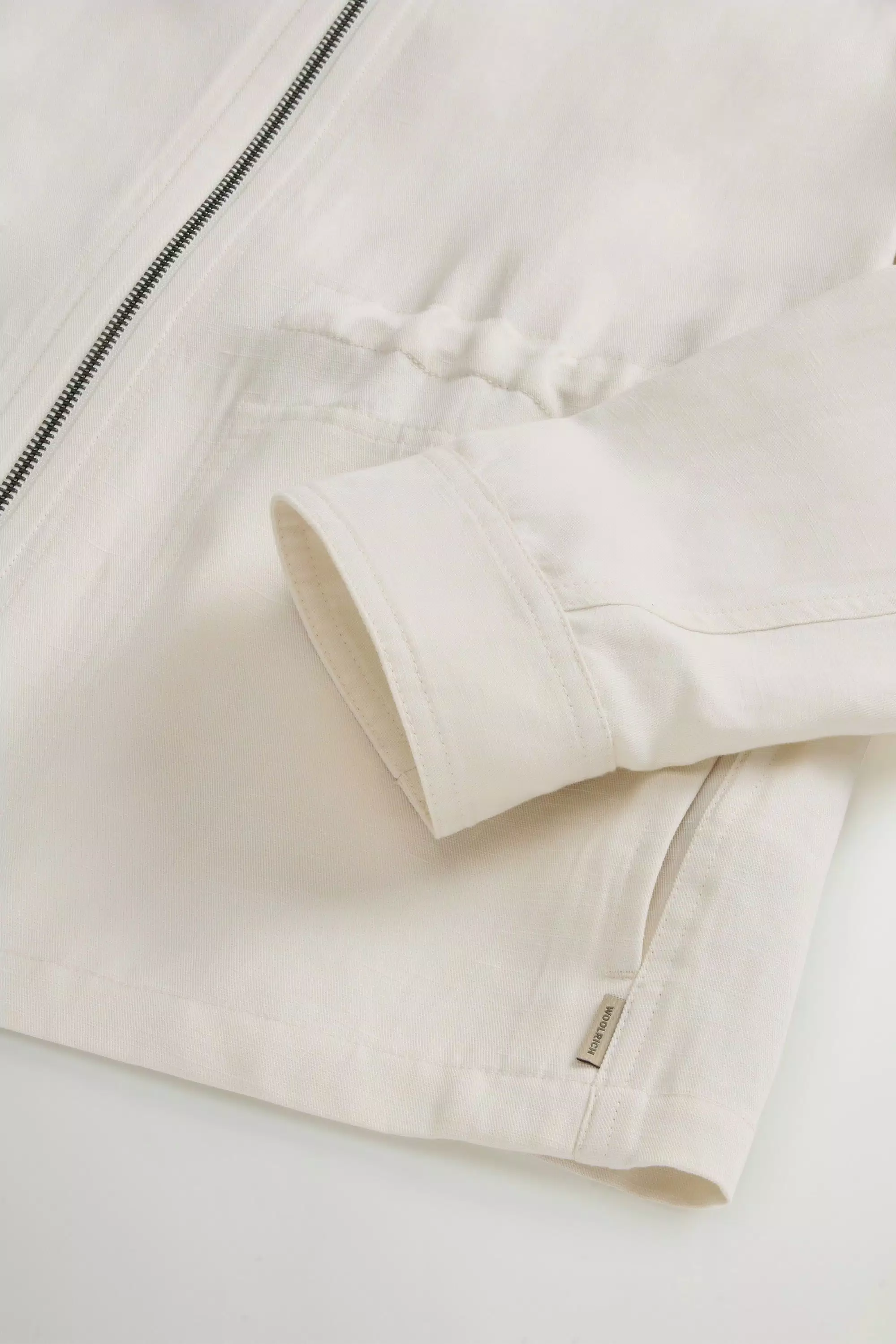Overshirt aus Leinenmischung - Milchcreme