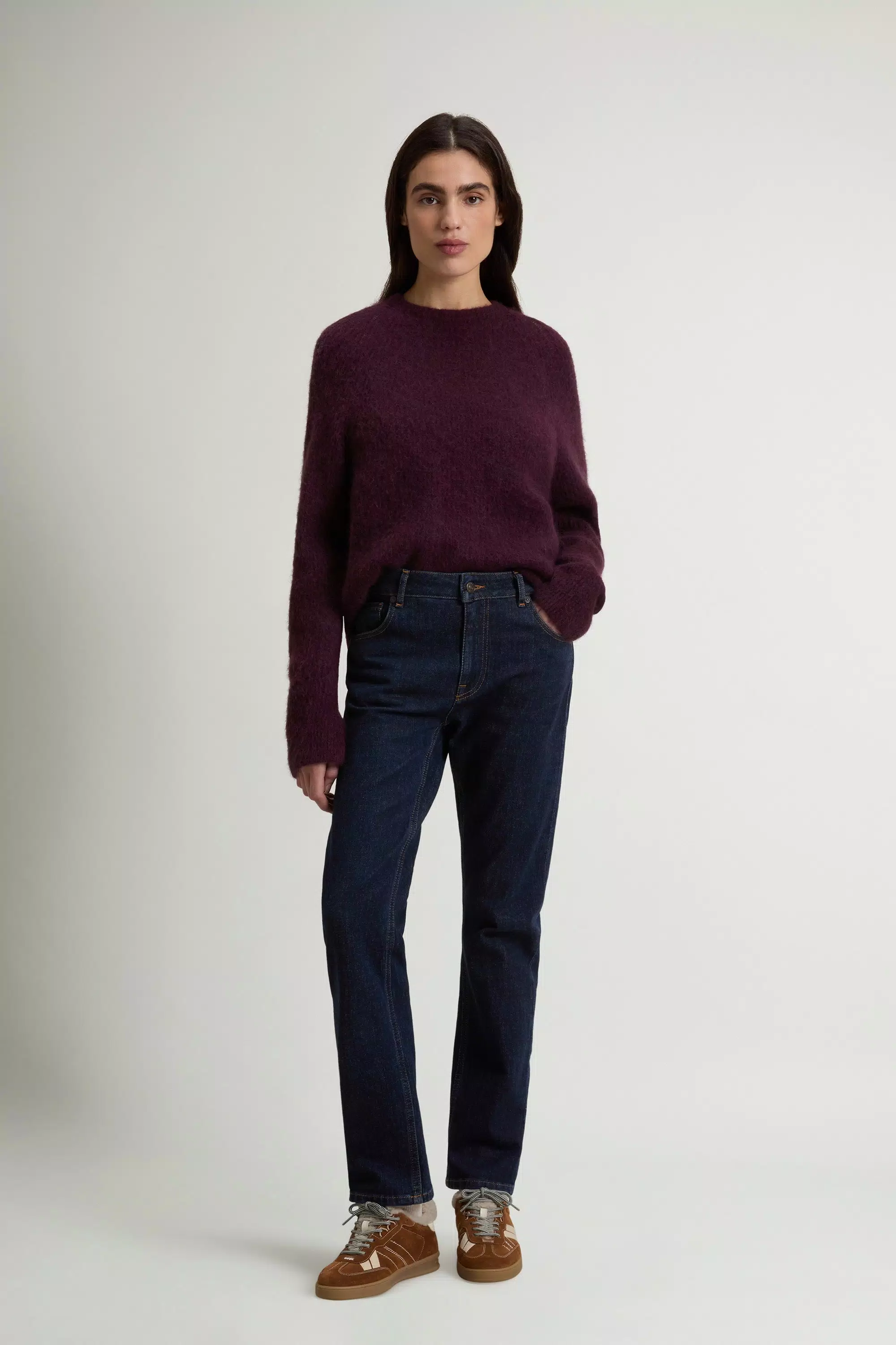 Five-Pocket-Jeans aus Stretch-Cotton-Denim - Rinse-Waschung
