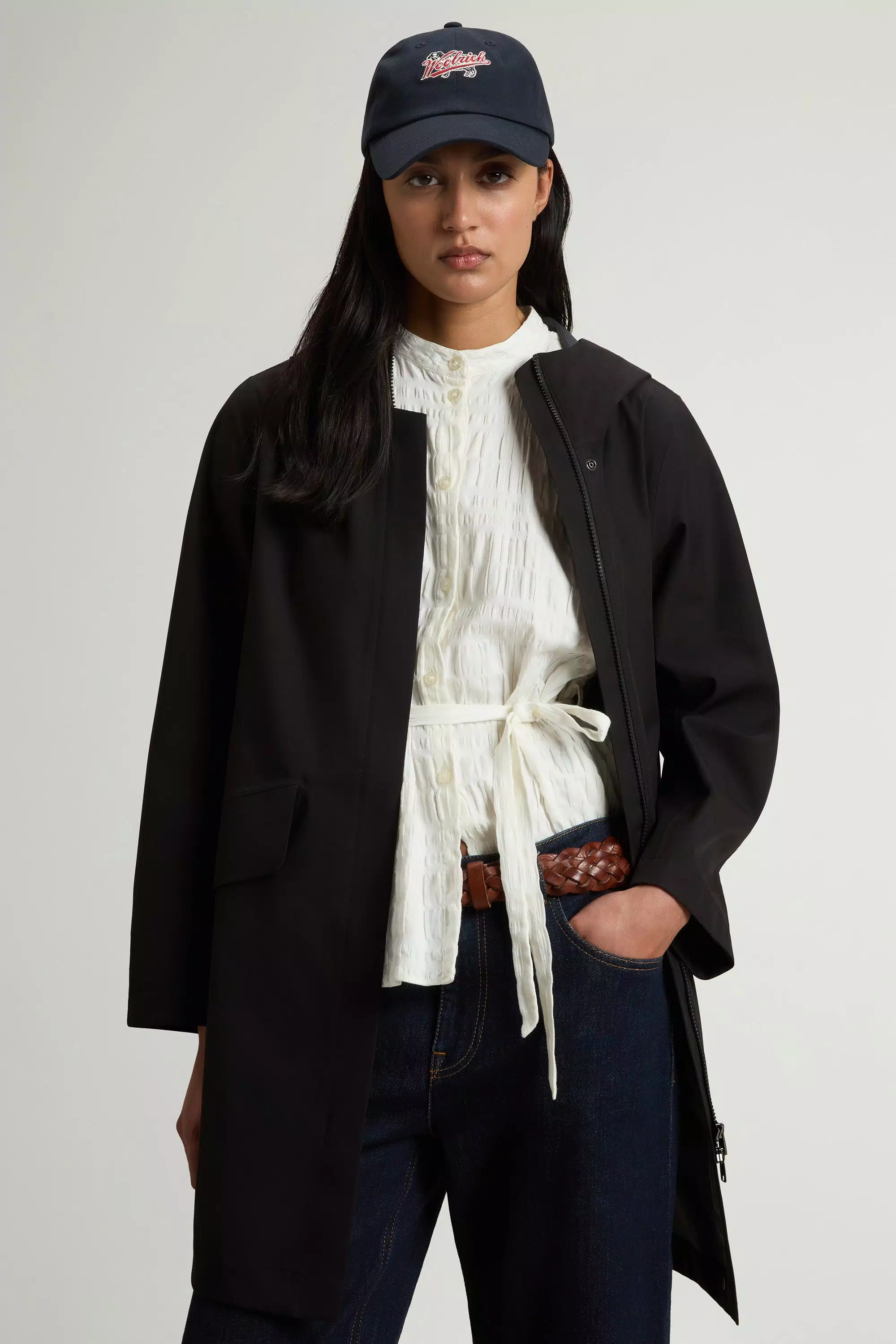 Wasserdichte Parka aus Light Stretch - Schwarz