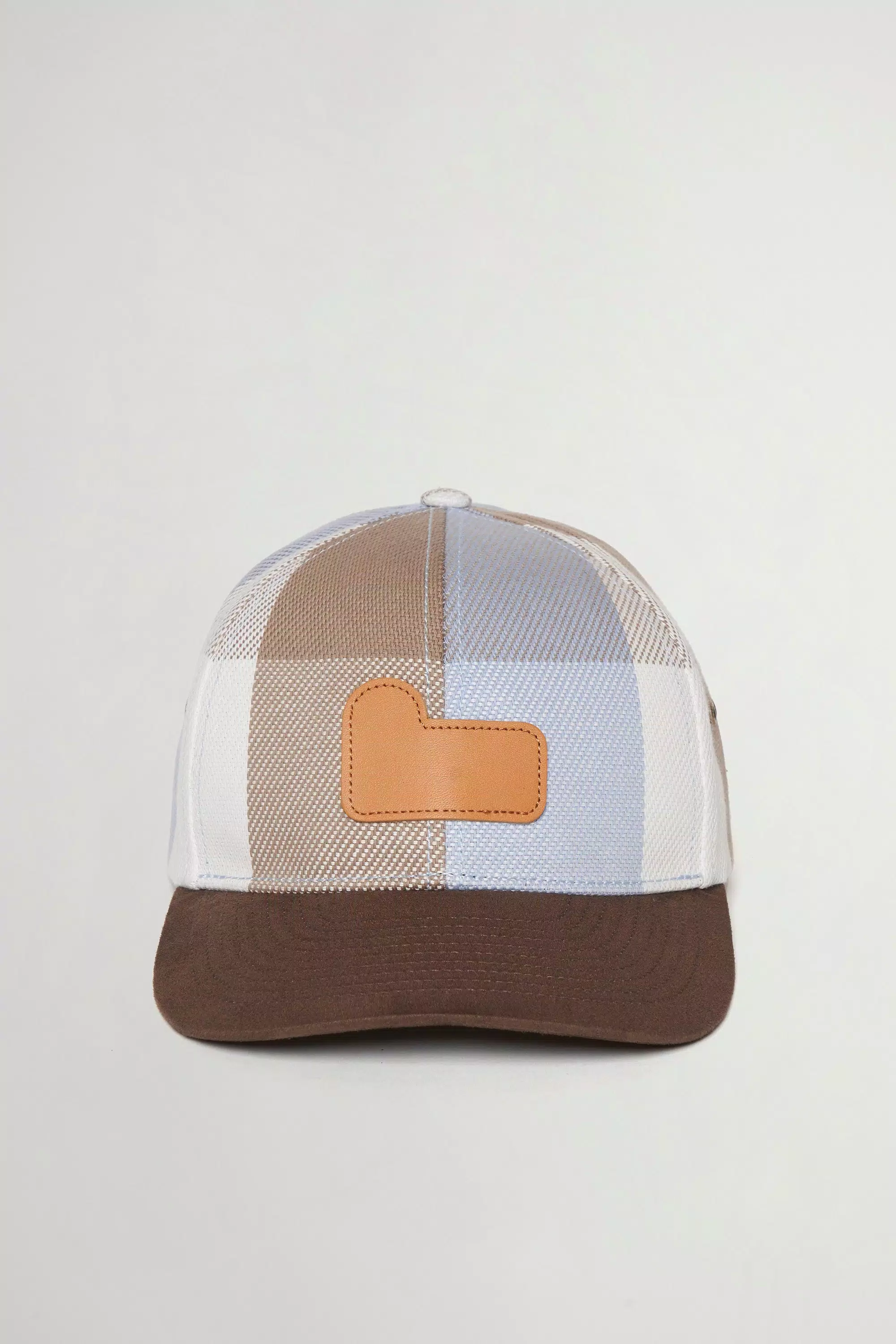 Baseball Cap aus gestreiftem reinen Baumwollstoff - Sax