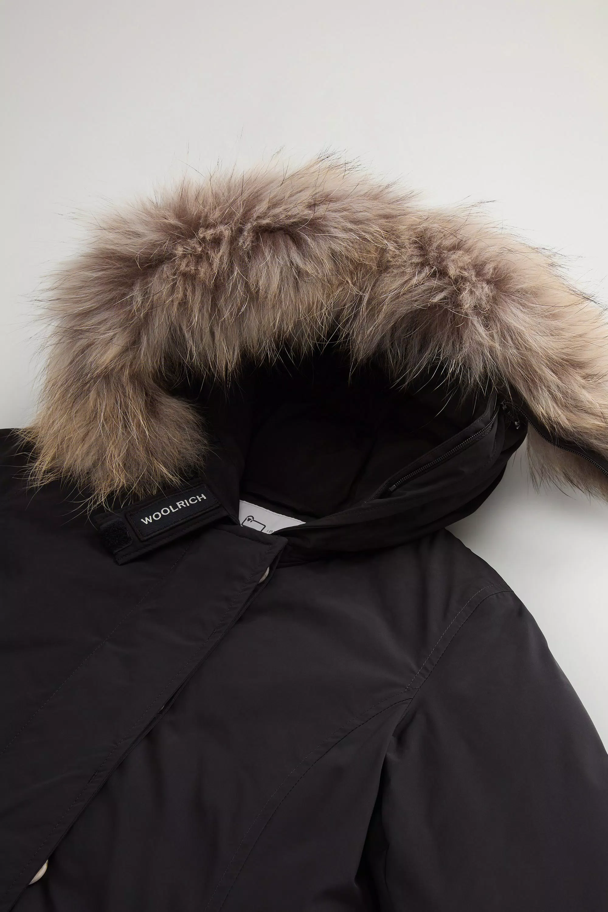 Mädchen-Arktikparka im Urban-Touch-Look - Schwarz