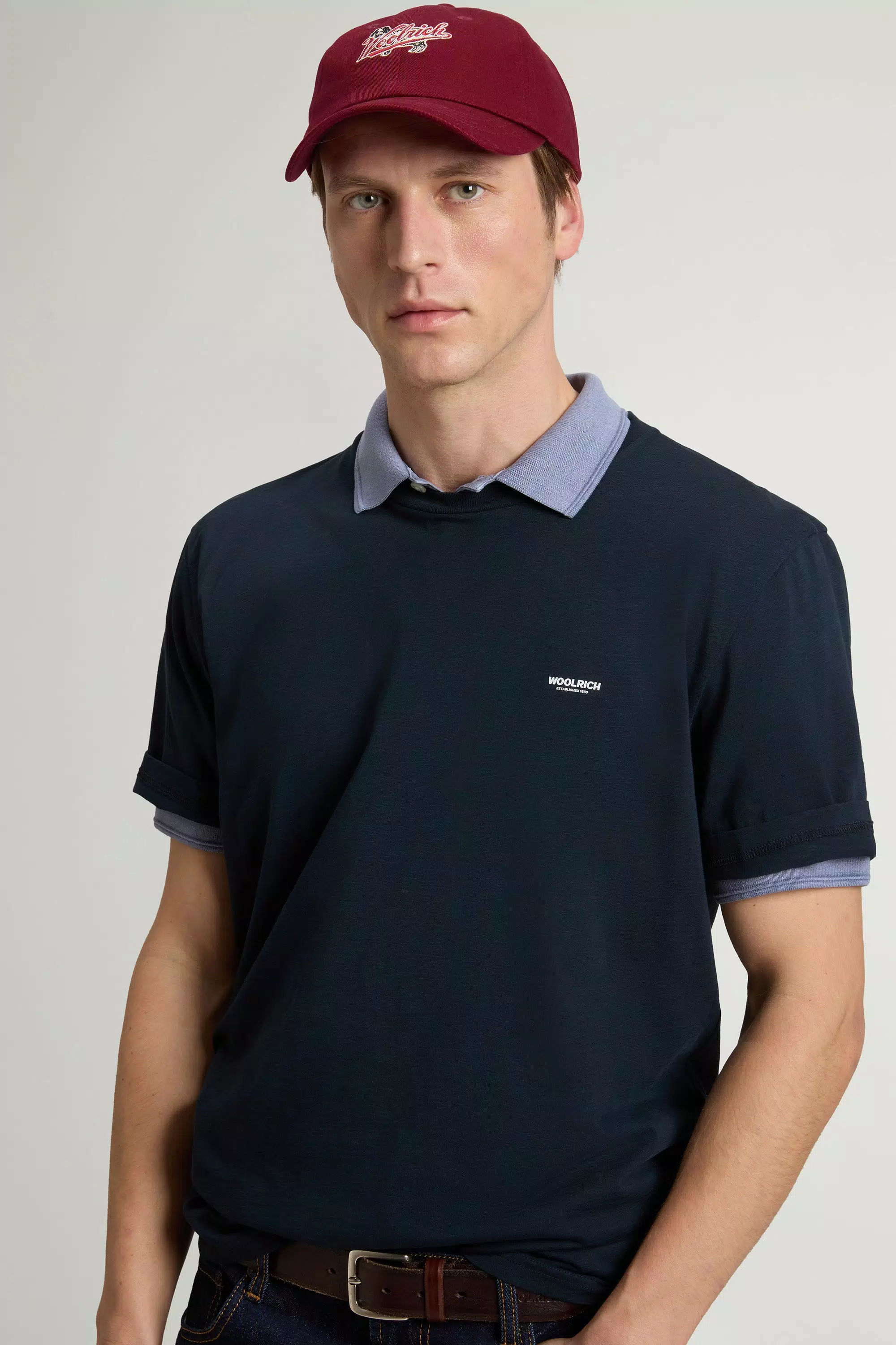 Slub-T-Shirt aus reiner Baumwolle - Melton Blue
