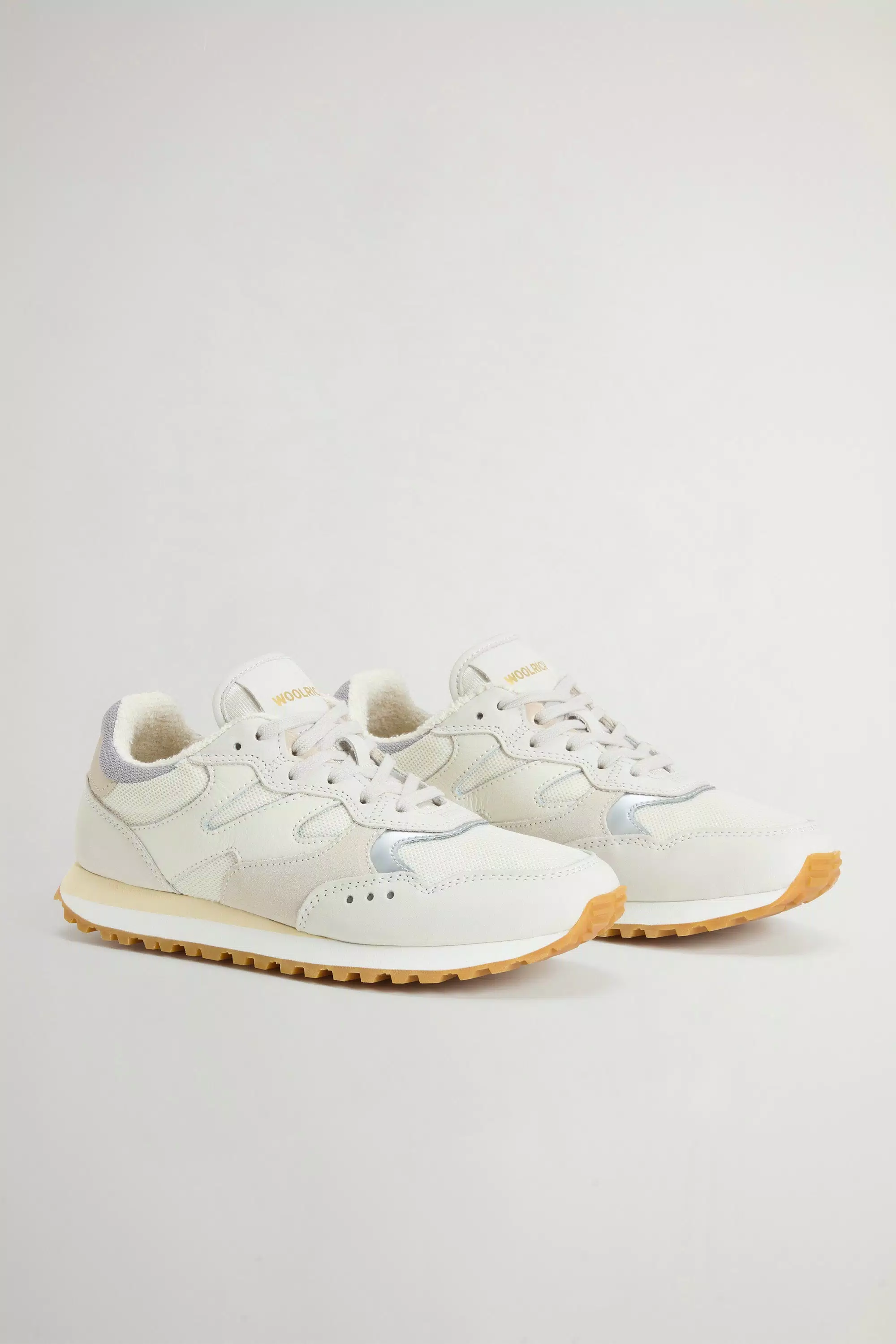 Gravel-Sneaker aus Nylon mit Leder- und Wildleder-Einsätzen - Whipped Cream Whipped Cream