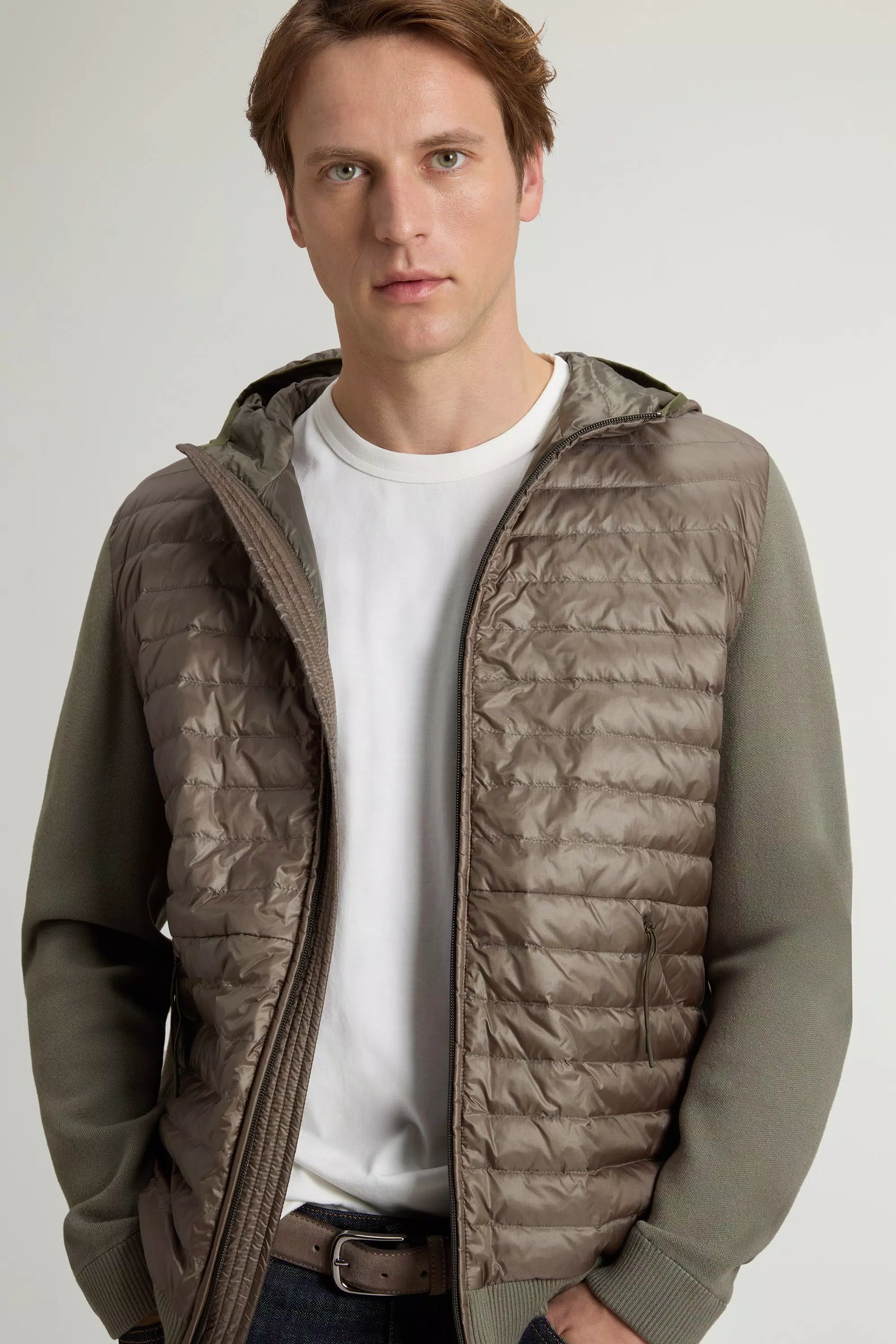Allen Hybrid Jacke aus Ripstop-Nylon - Rauchgrüner Oliv