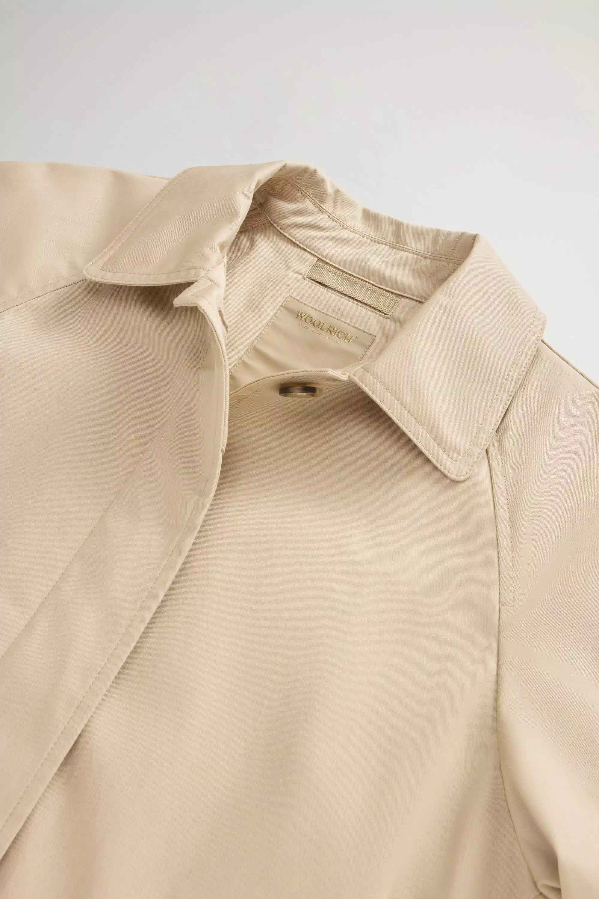 Trenchcoat aus reiner Baumwolle - Weißer Pfeffer