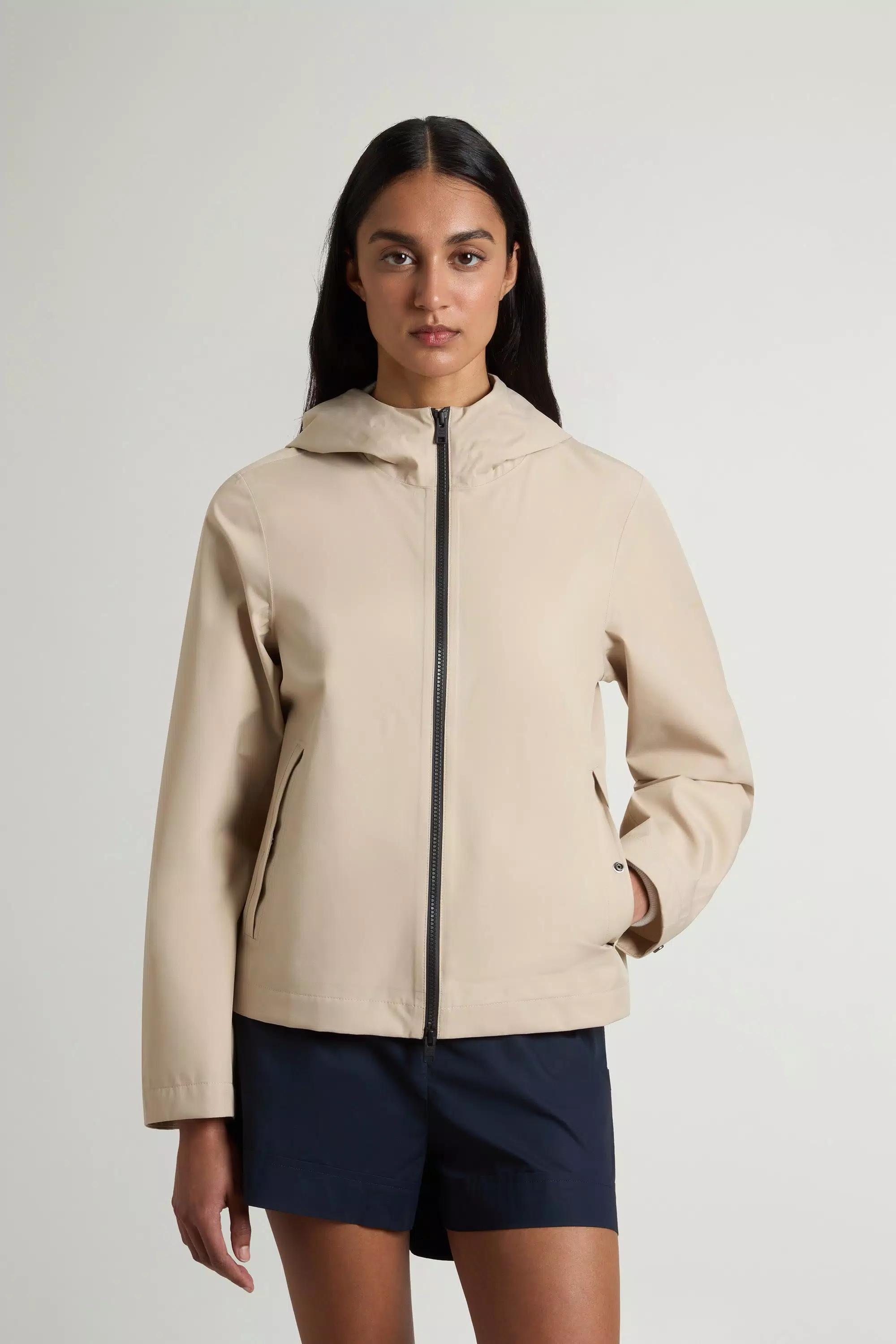 Light Stretch Jacke - Weiß Pfeffer