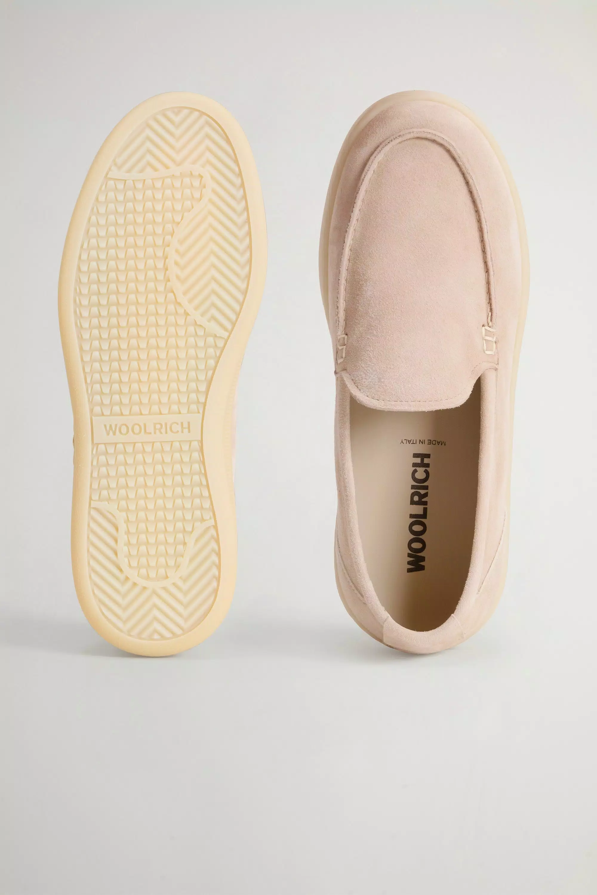 Suede Loafers - Beige