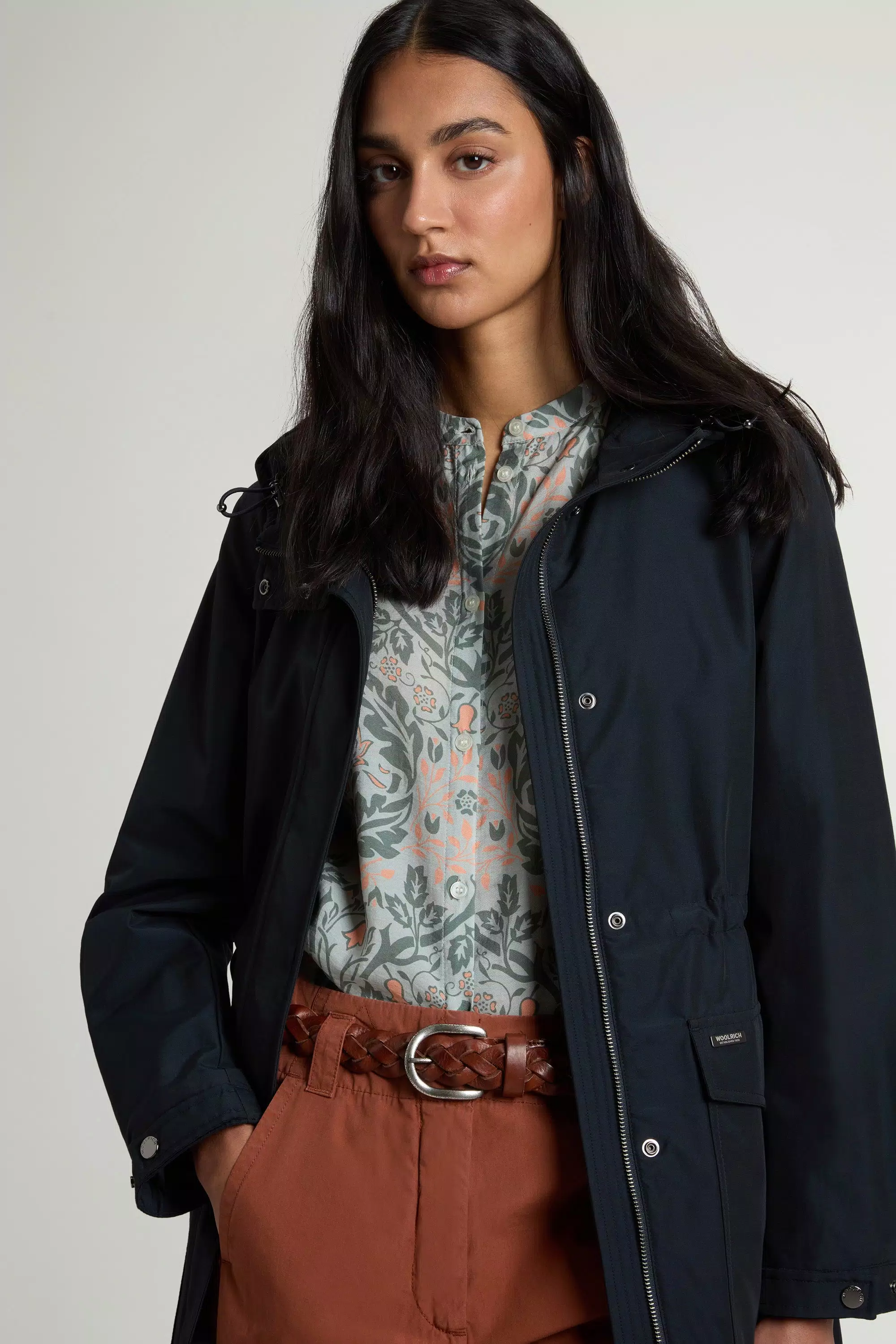 Parka in Light Ramar - Dunkelblau