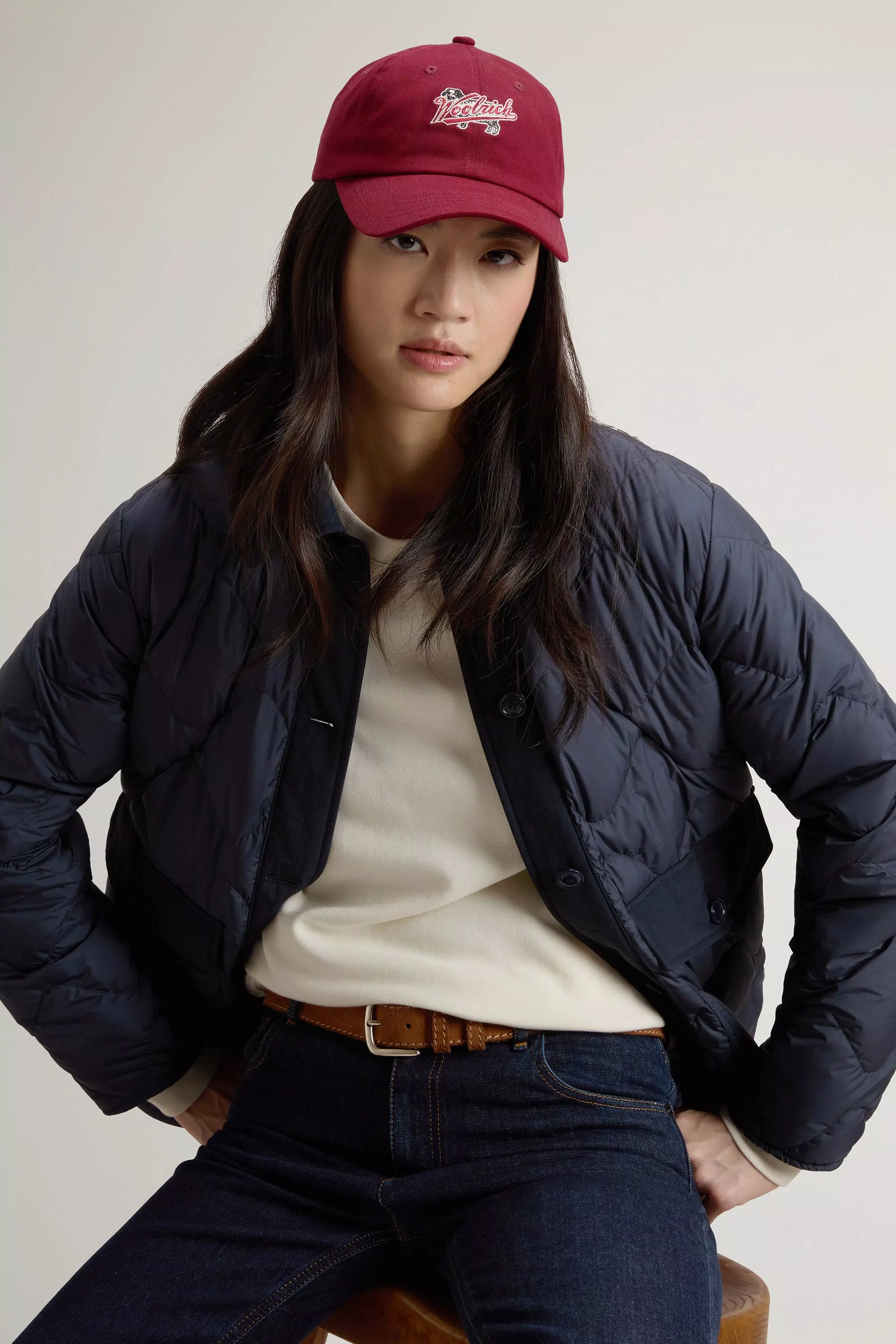 Quilted-Microfaser-Heritage-Jacke - Melton Blue