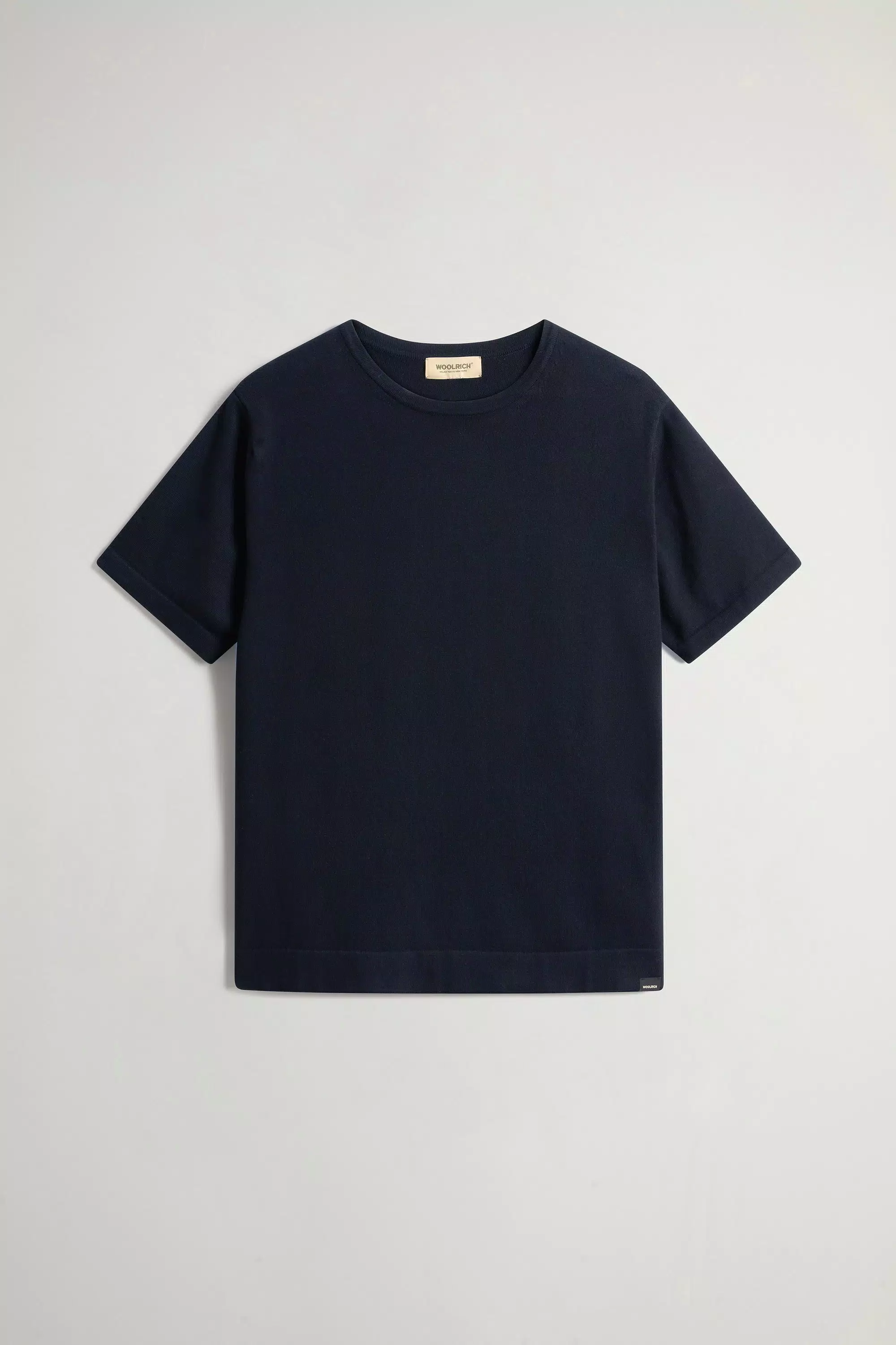 T-Shirt aus gestricktem 100 % Baumwolle - Melton Blau