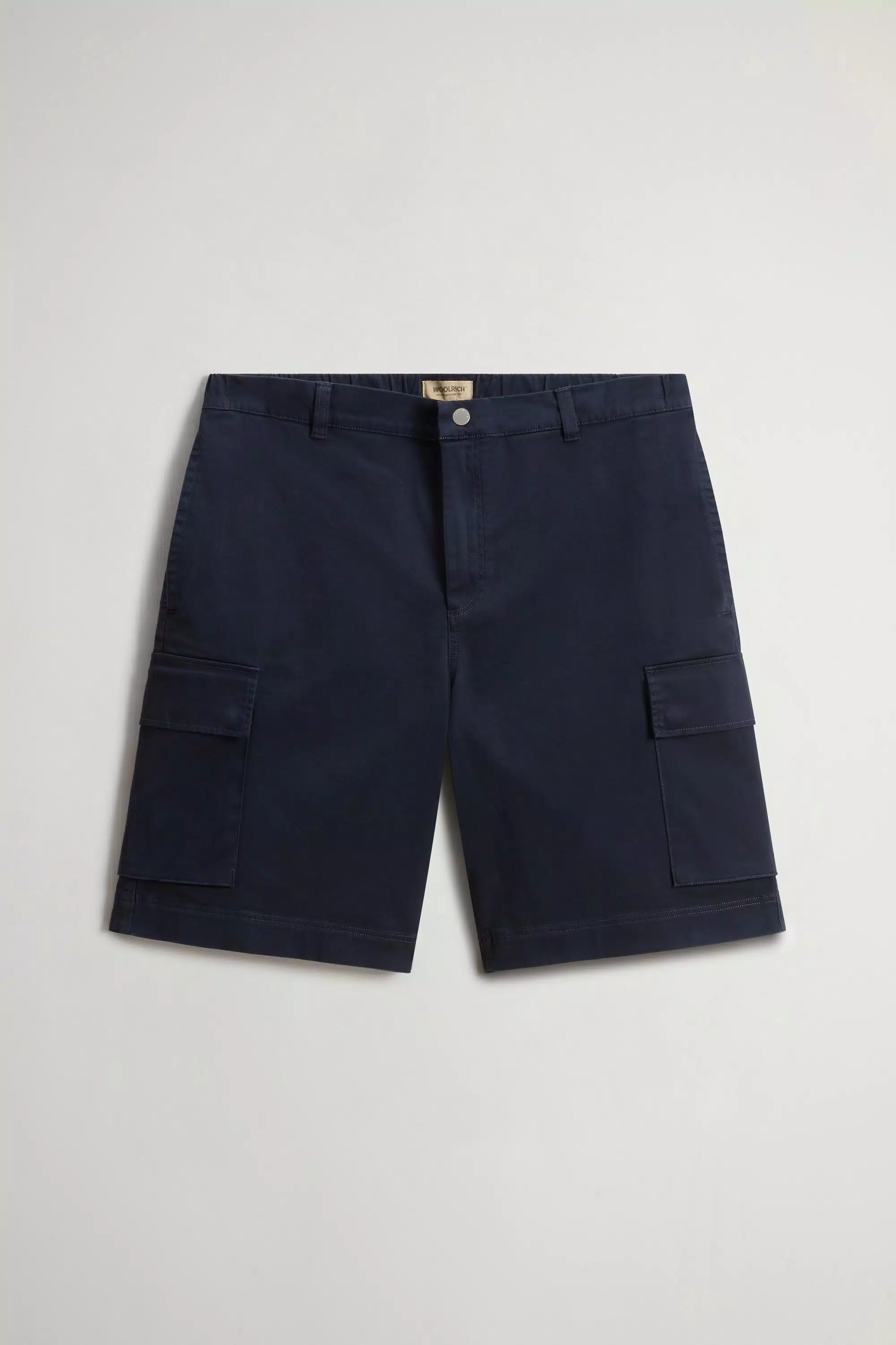 Gedüngte Cargo-Hosen aus Baumwoll-Twill - Melton Blue