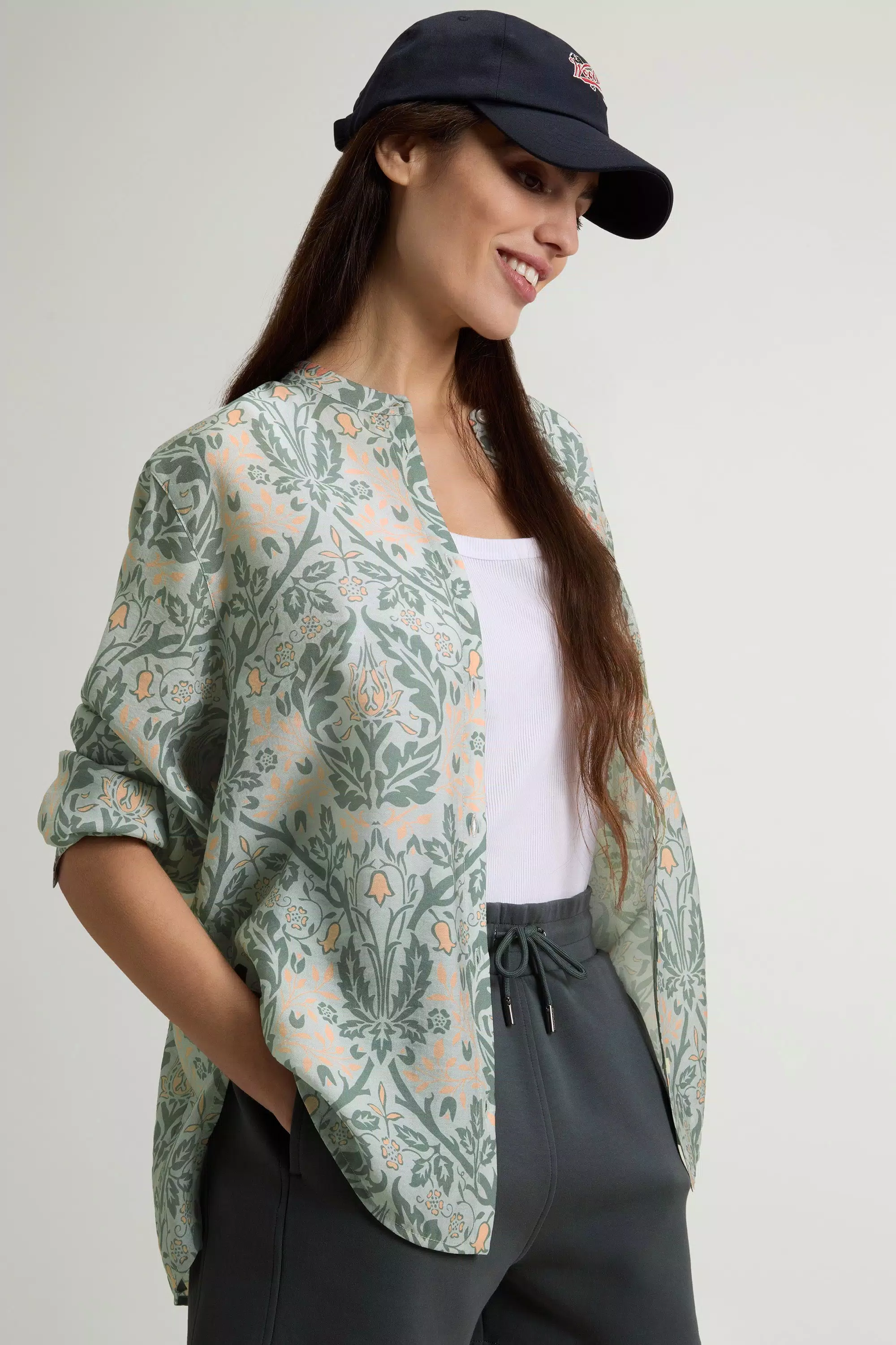 Hemd aus Lyocell-Mischgewebe - Alpine Floral Line