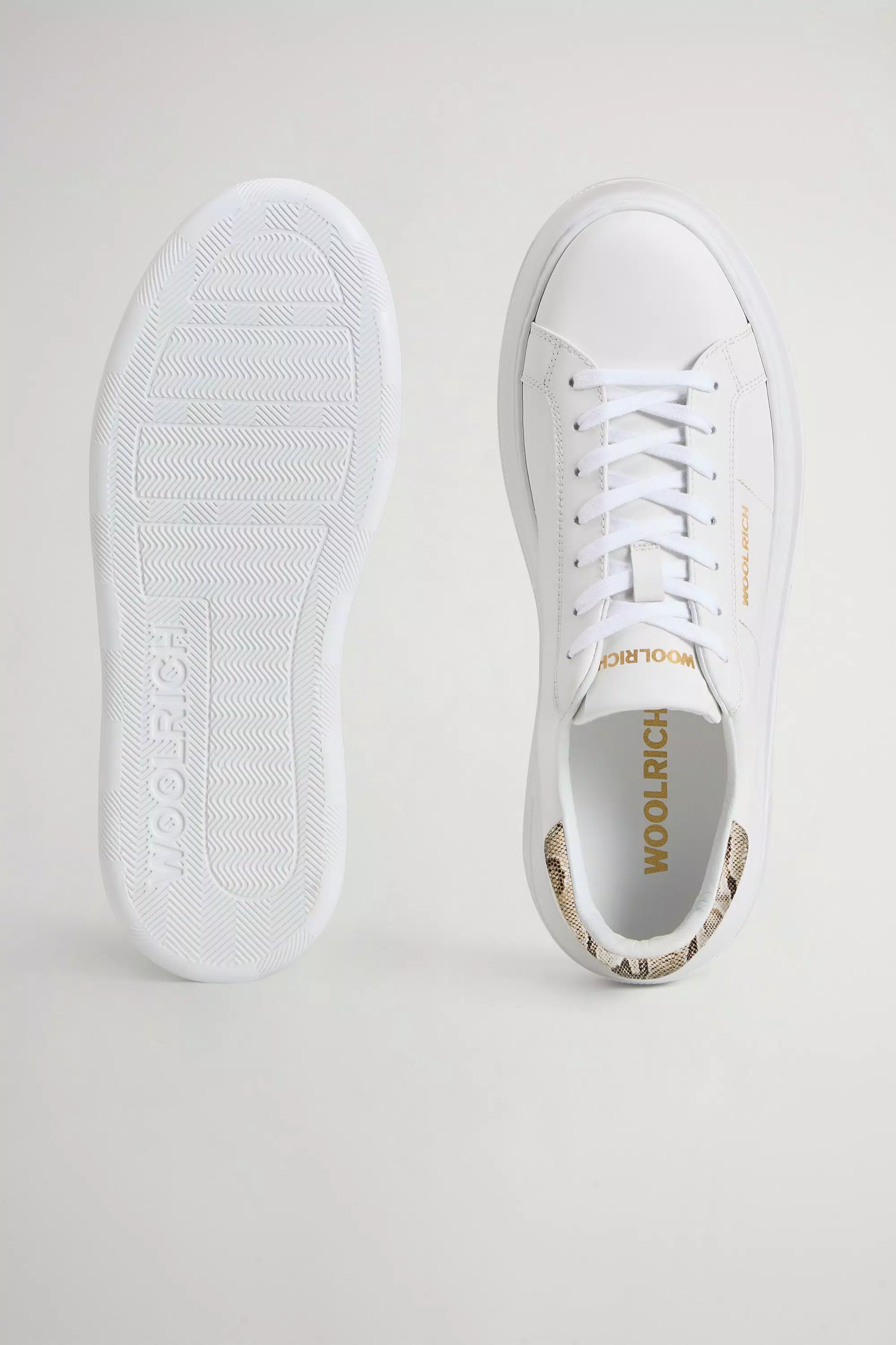 Chunky Court Leder-Sneaker - Weiß Sand