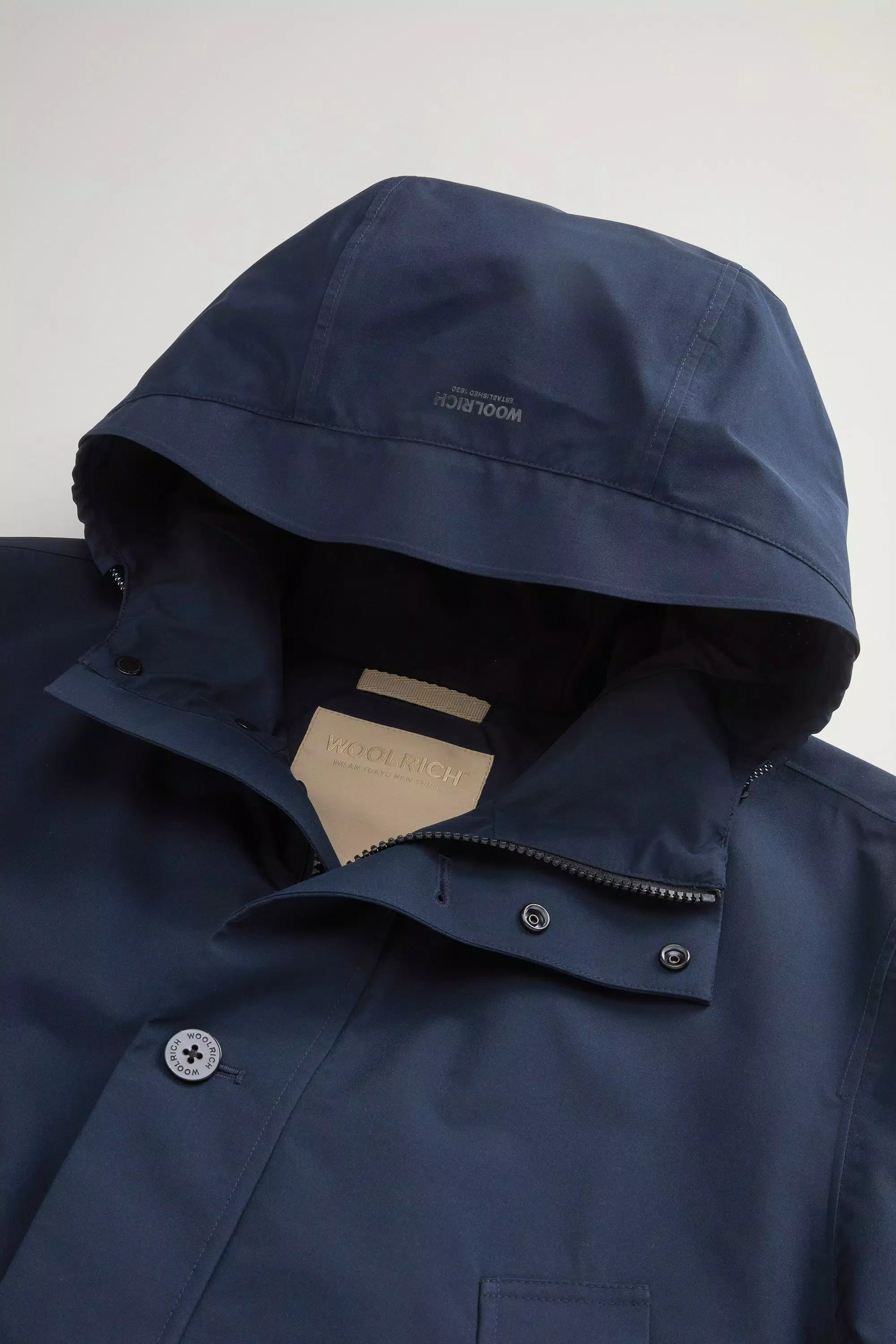 Summer-Parka aus WINDSTOPPER von GORE-TEX LABS-Gewebe - Melton Blue