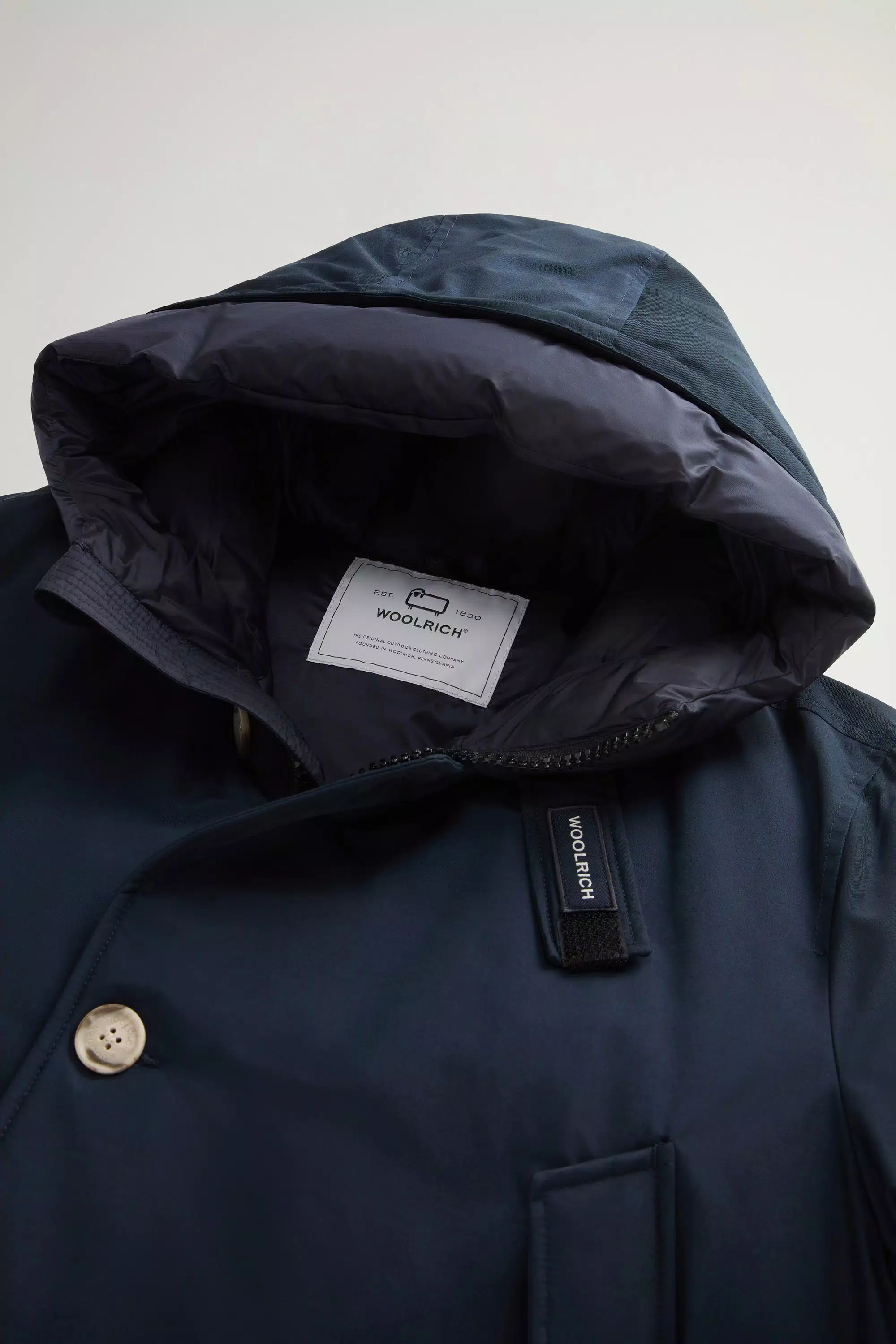 Arktische Parka aus Ramar-Stoff - Melton Blau