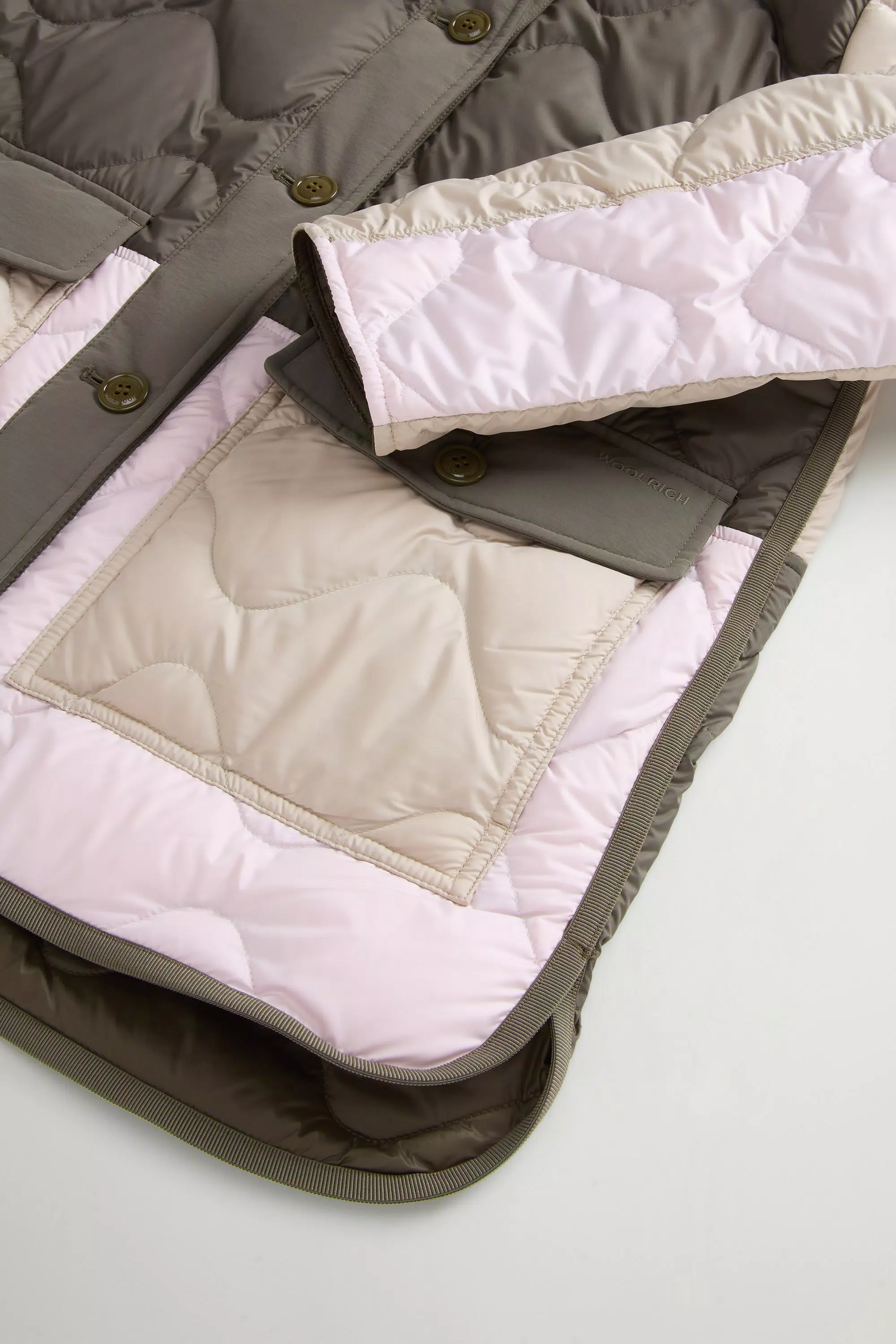 Quilted-Microfaser-Heritage-Jacke - Oxford-Tan-Block