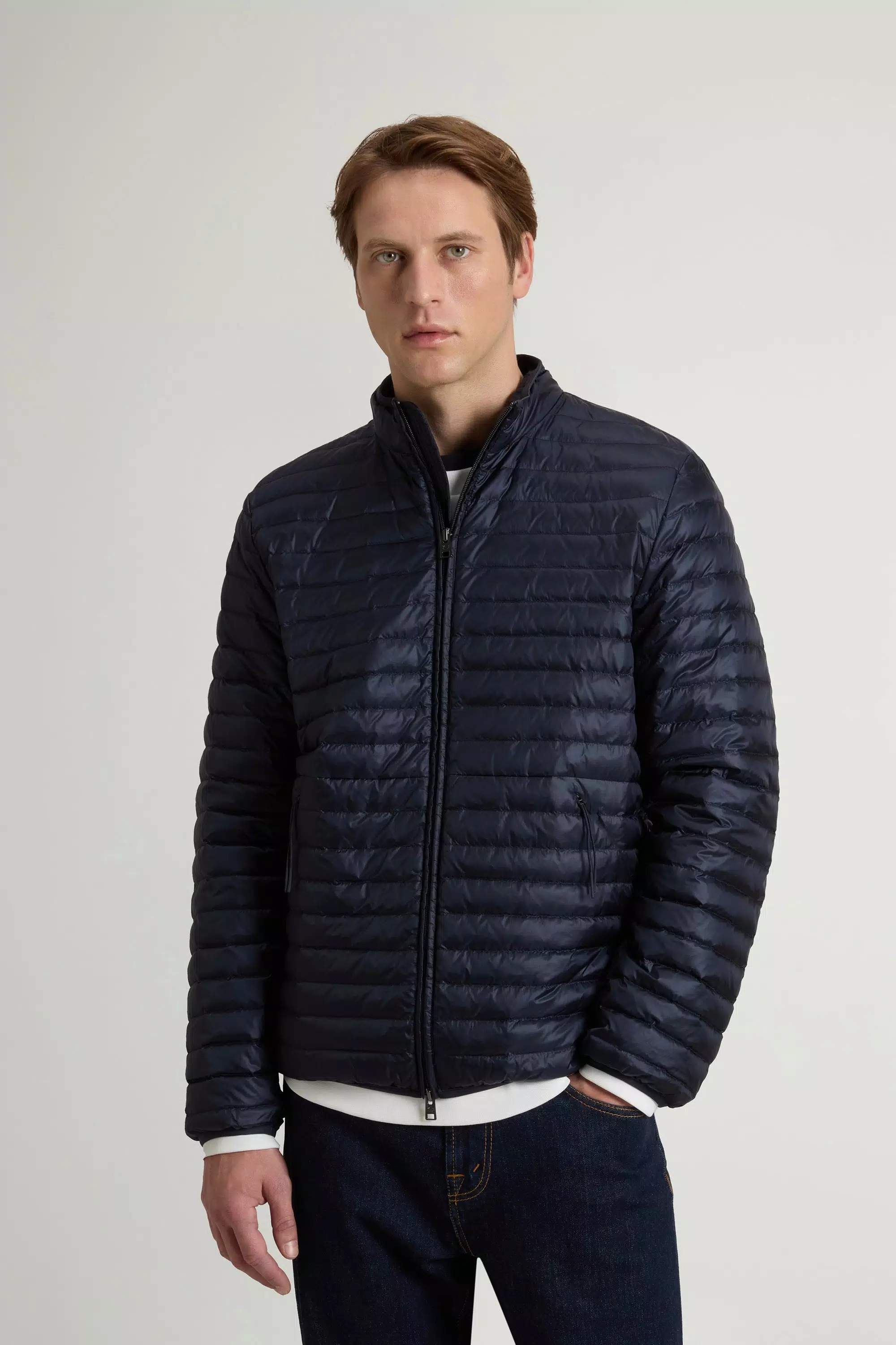 Leichter Allen Daunenmantel aus Ripstop-Nylon - Melton Blue