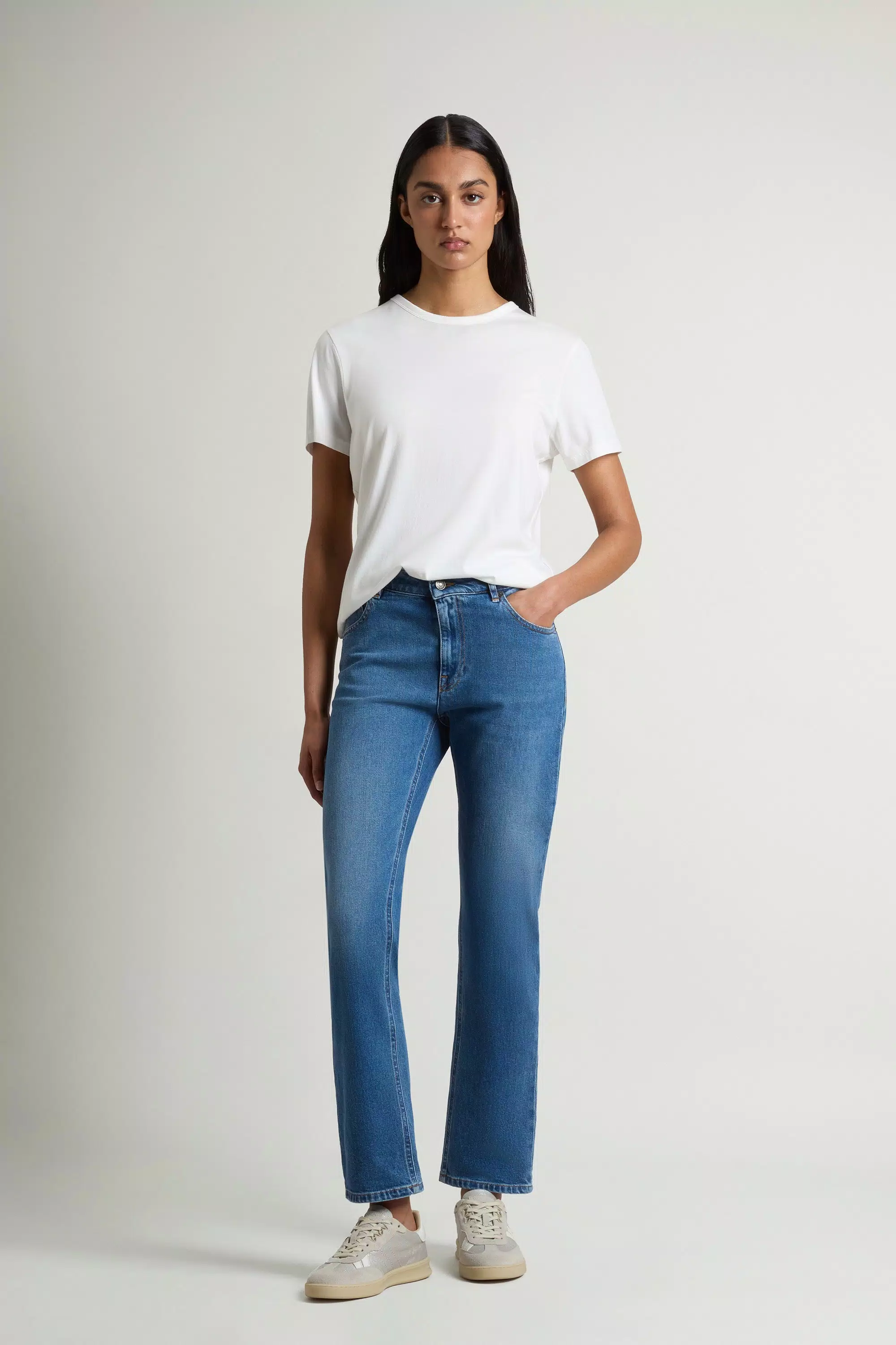 Five-Pocket-Jeans aus Stretch-Cotton-Denim - Steingewaschen