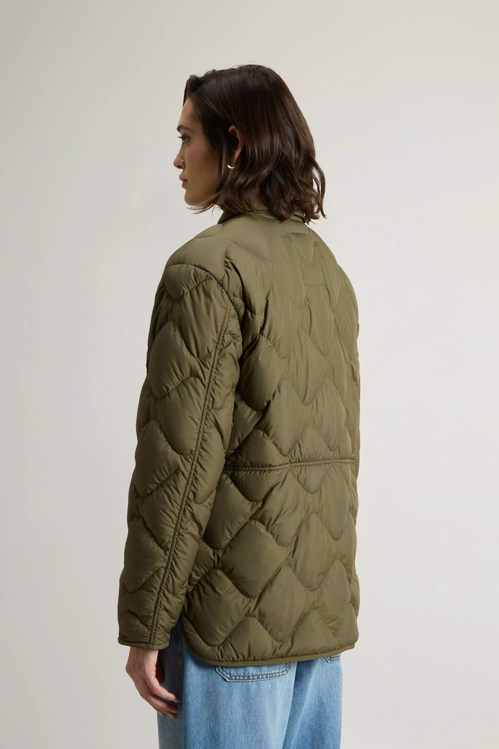 Quilted-Microfaser-Heritage-Jacke - Greenstone