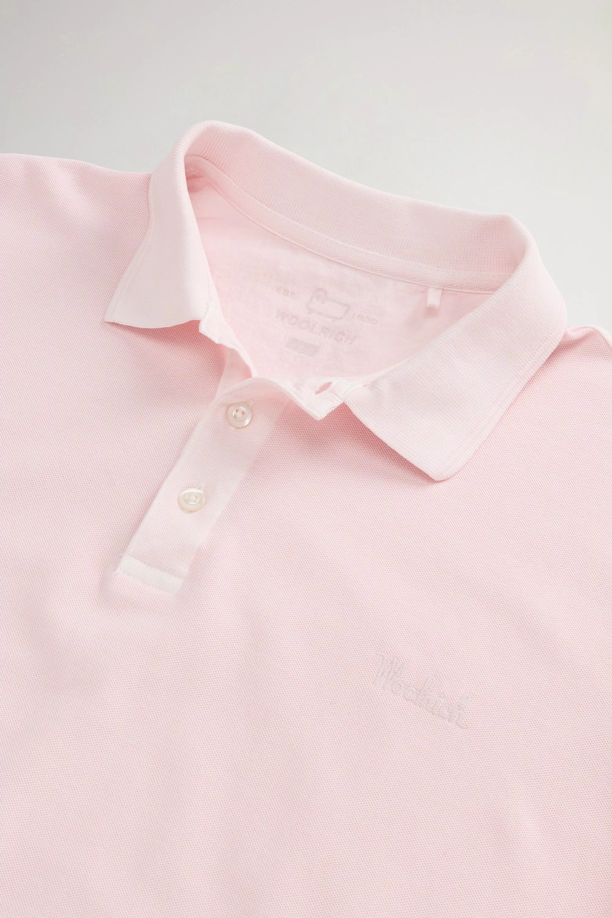 Gedüngtes Mackinack-Poloshirt aus dehnbarem Baumwollpique - Verblichenes Helllila
