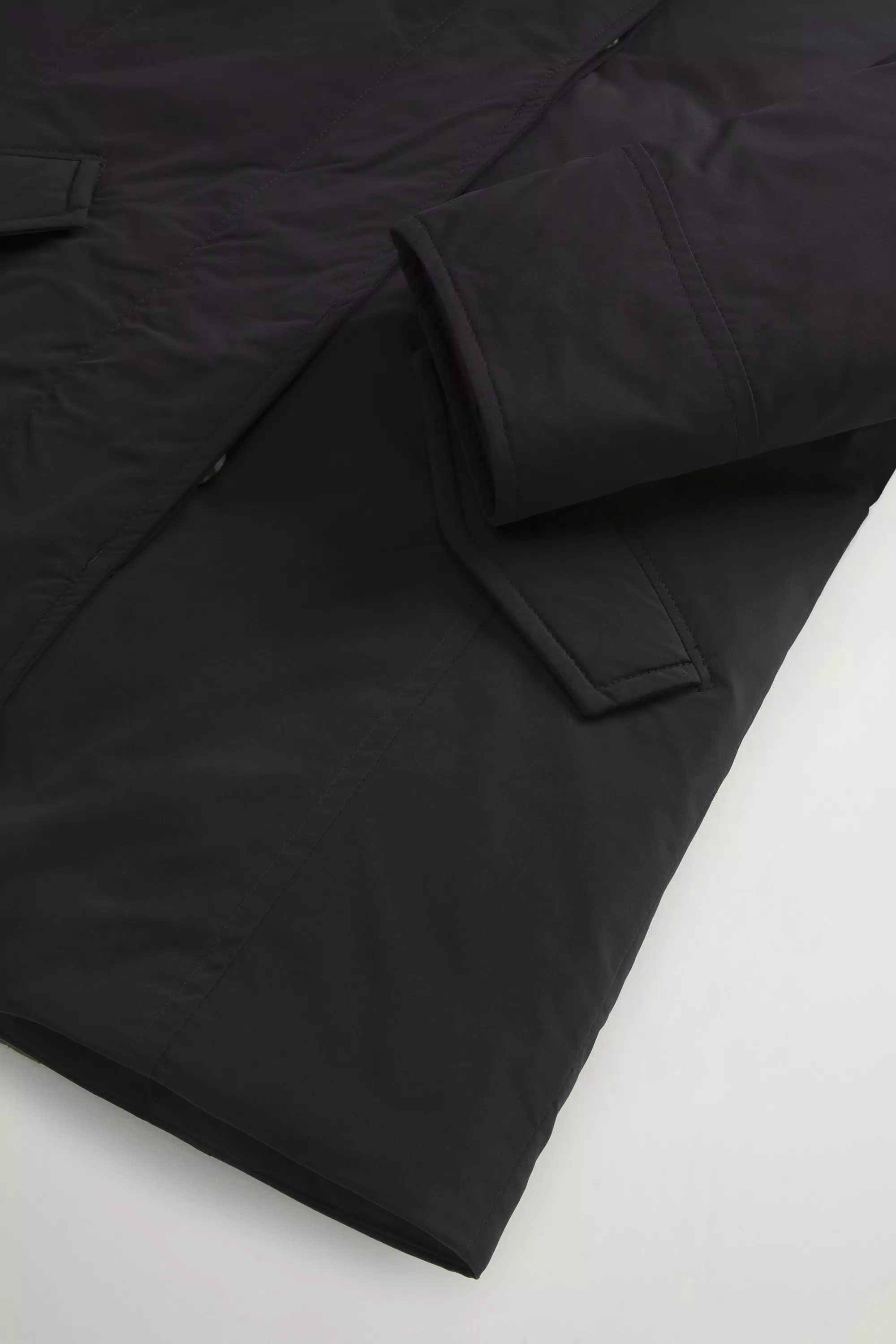 Mädchen-Arktikparka im Urban-Touch-Look - Schwarz