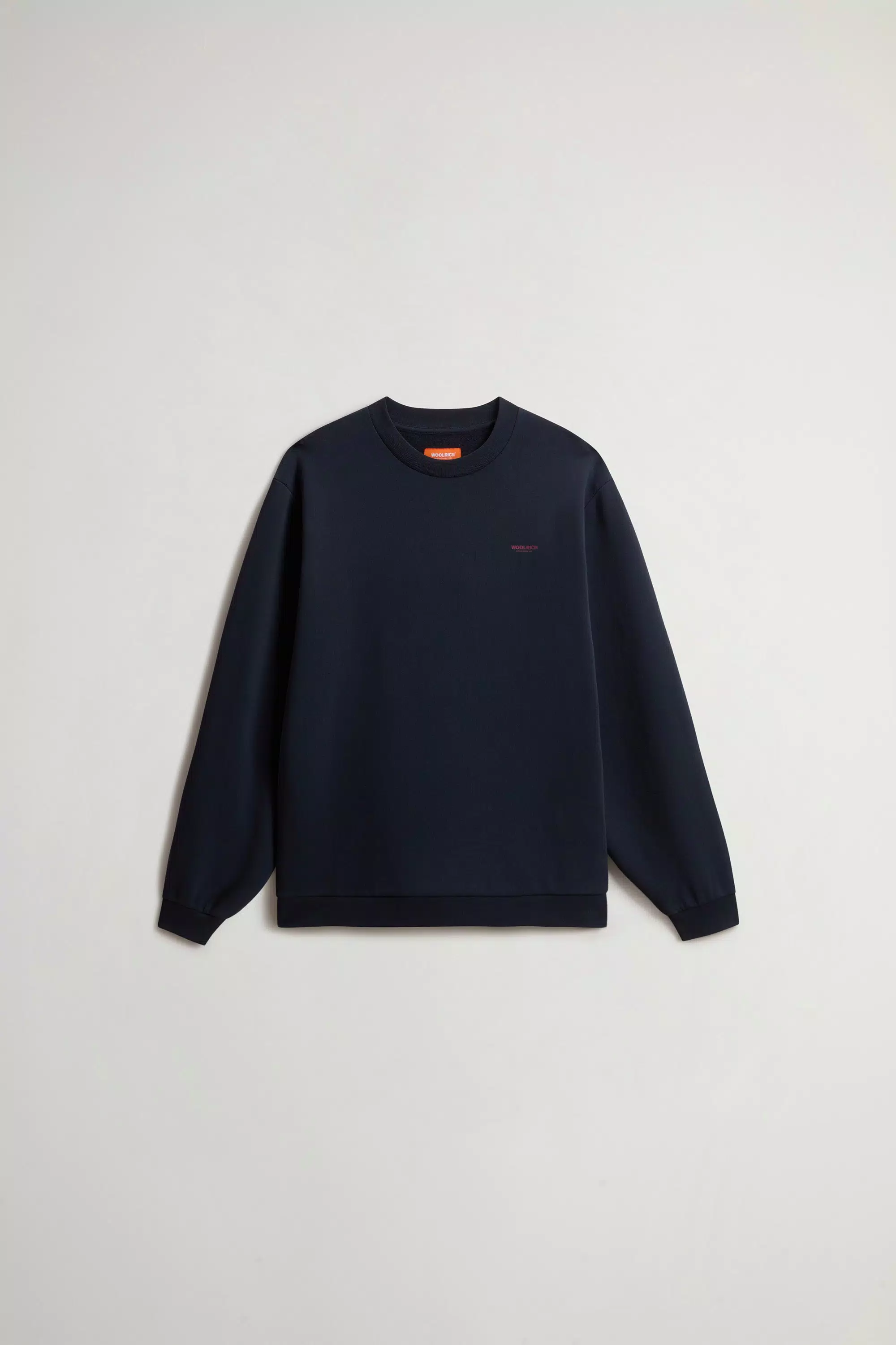 Jungen Crewneck-Pullover aus reiner Baumwolle - Melton Blau