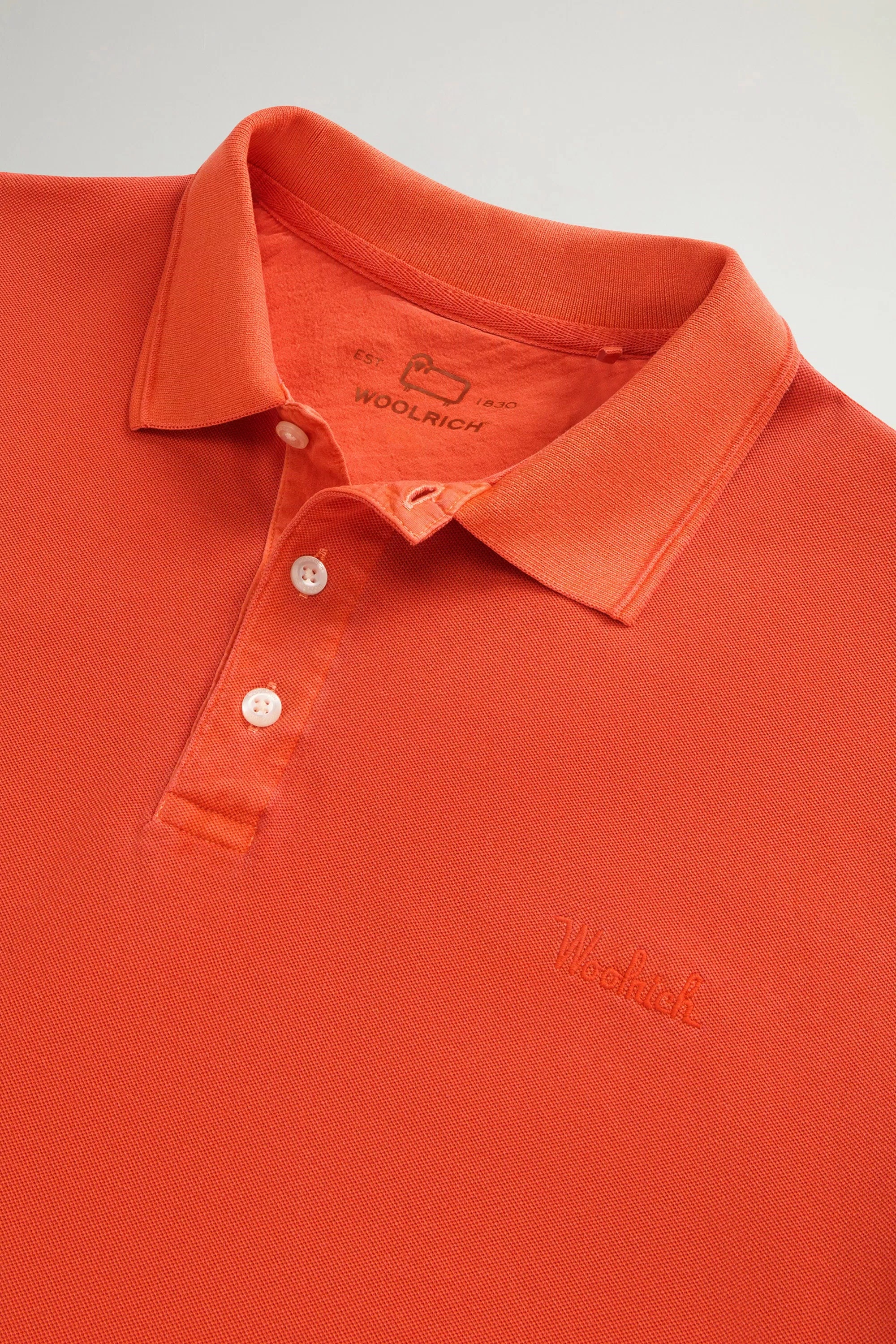 Gedüngtes Mackinack-Poloshirt aus Dehnbarem Baumwollpique - Verblasstes Püriertes Kürbis