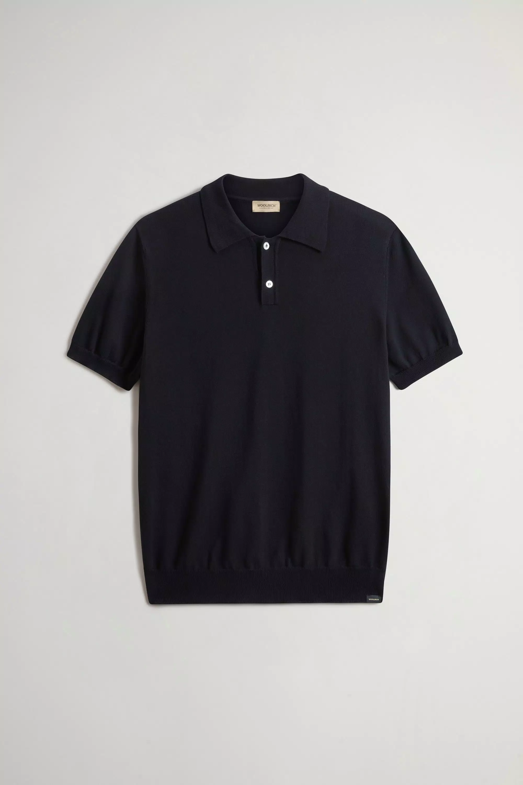 Polo-Shirt aus gestricktem 100 % Baumwolle - Melton Blau