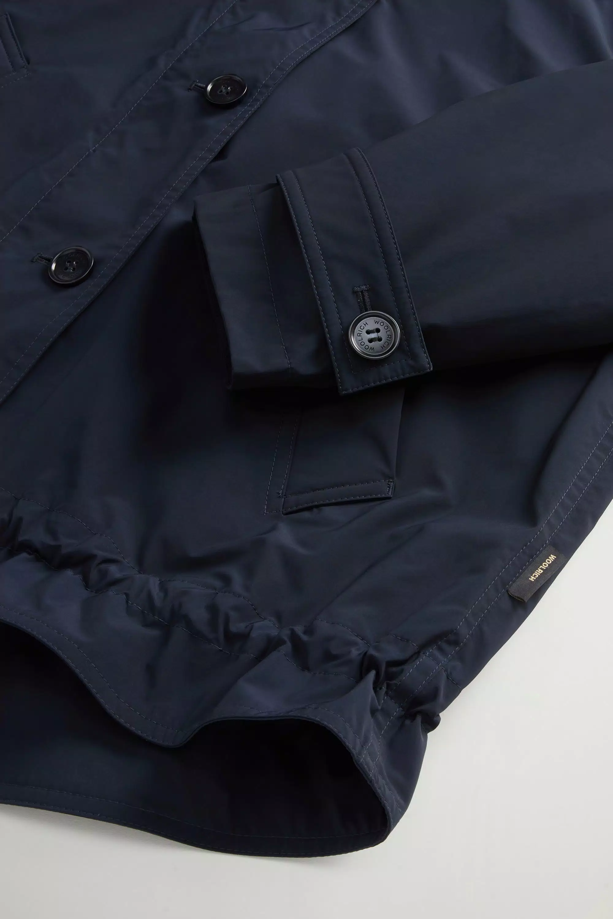 Short Urban Touch Parka - Melton Blau