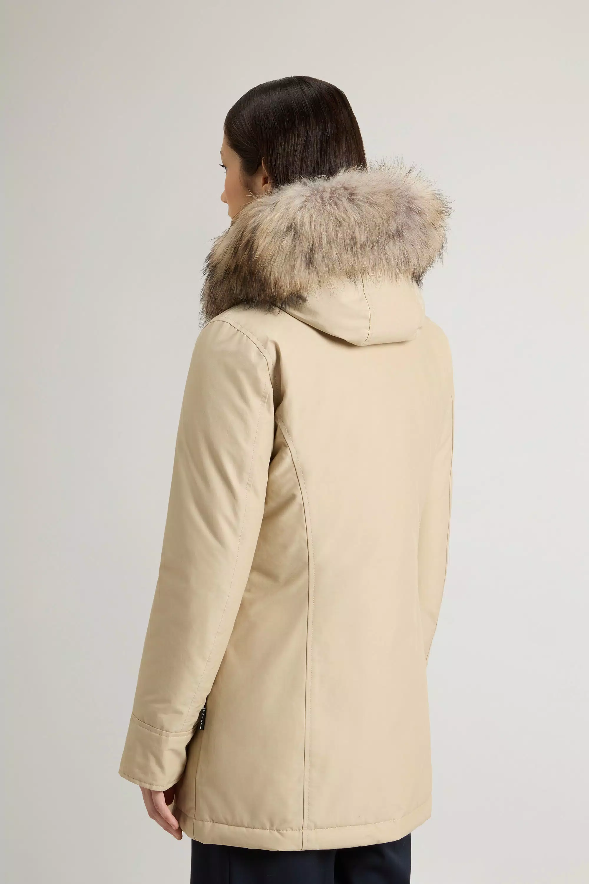 Arktische Parka aus Ramar-Stoff mit abnehmbarem Pelzbesatz - Oxford Tan
