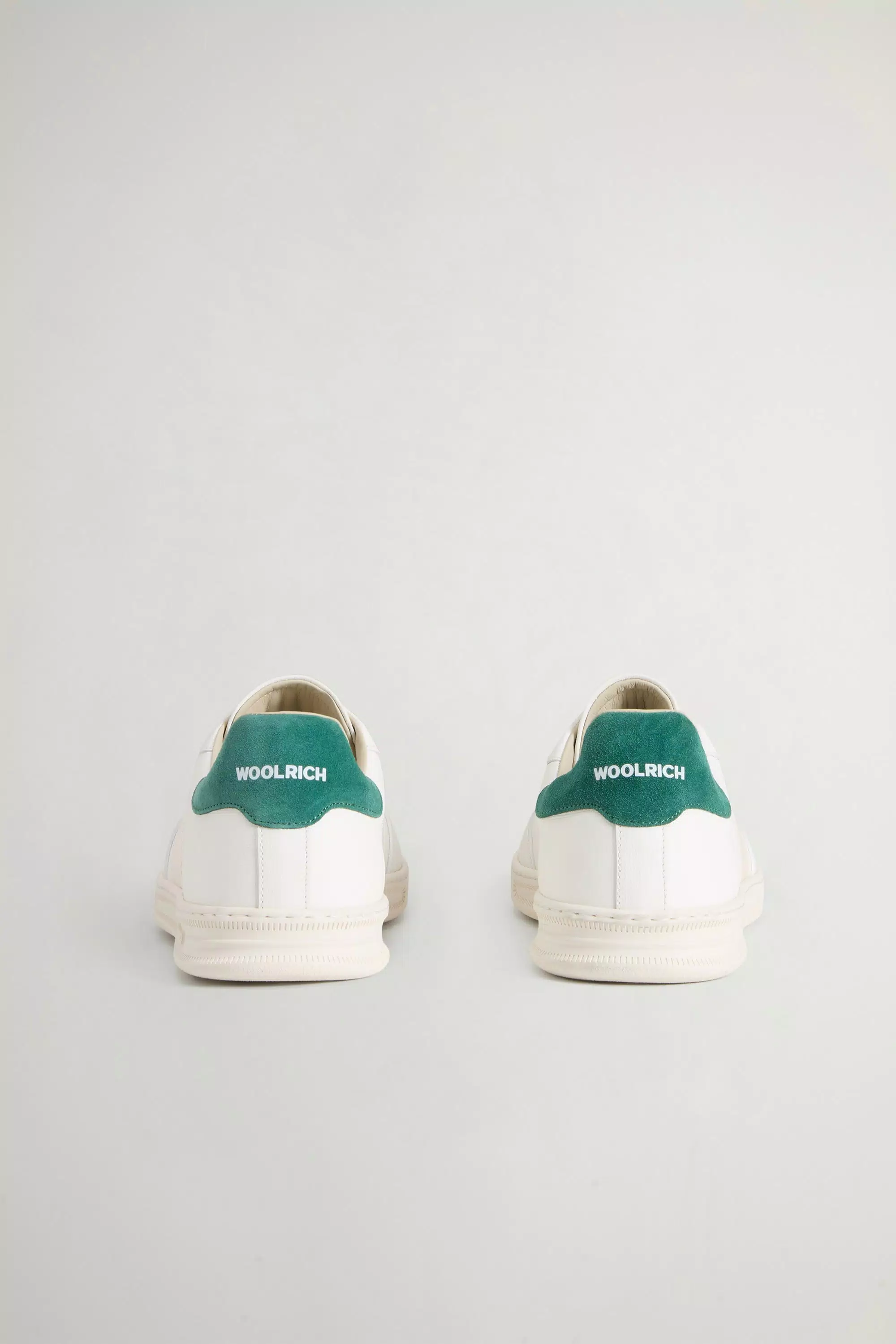 Doubleu Tennis-Sneaker aus Kalbsleder mit Wildleder-Details - Weiß