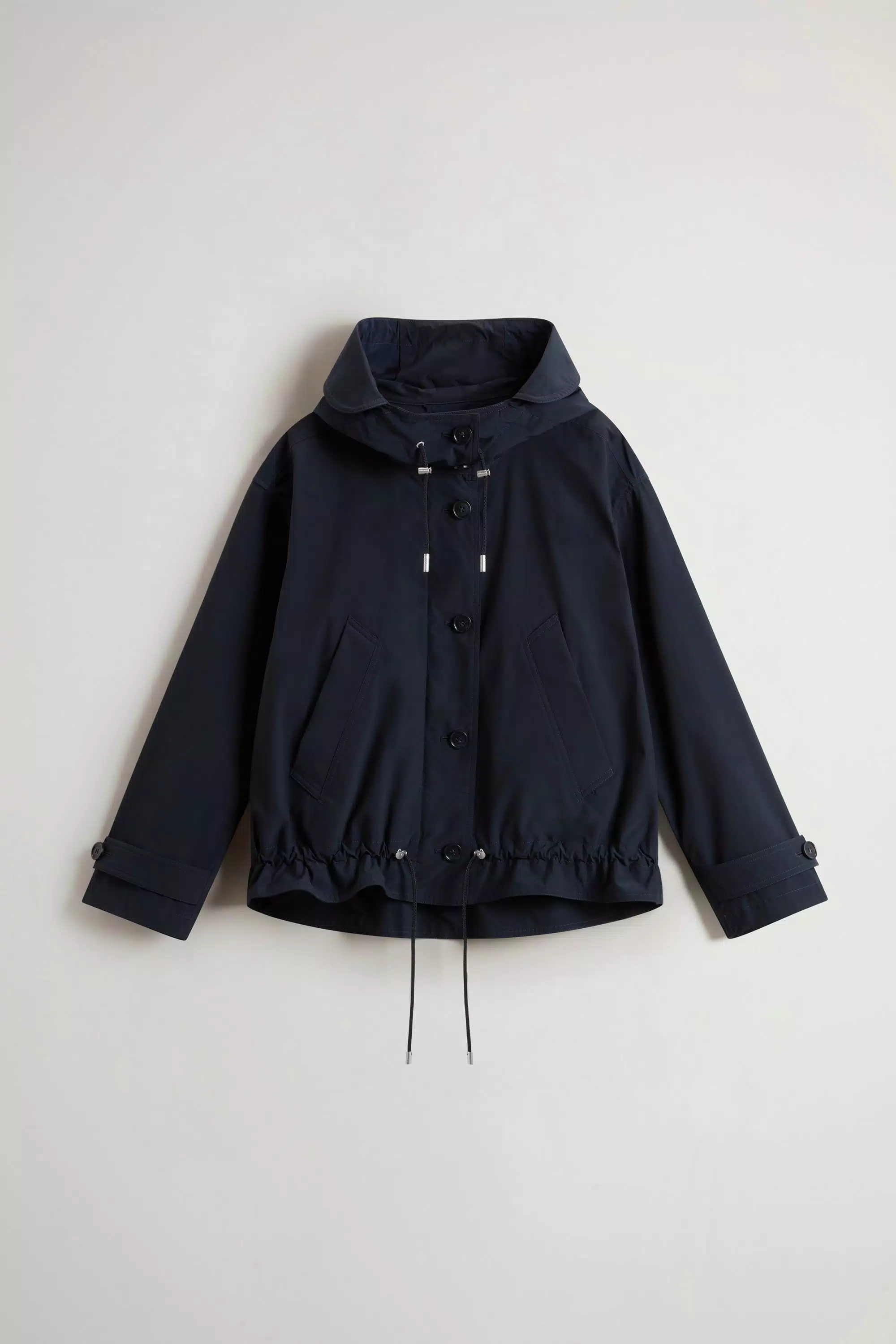 Short Urban Touch Parka - Melton Blau