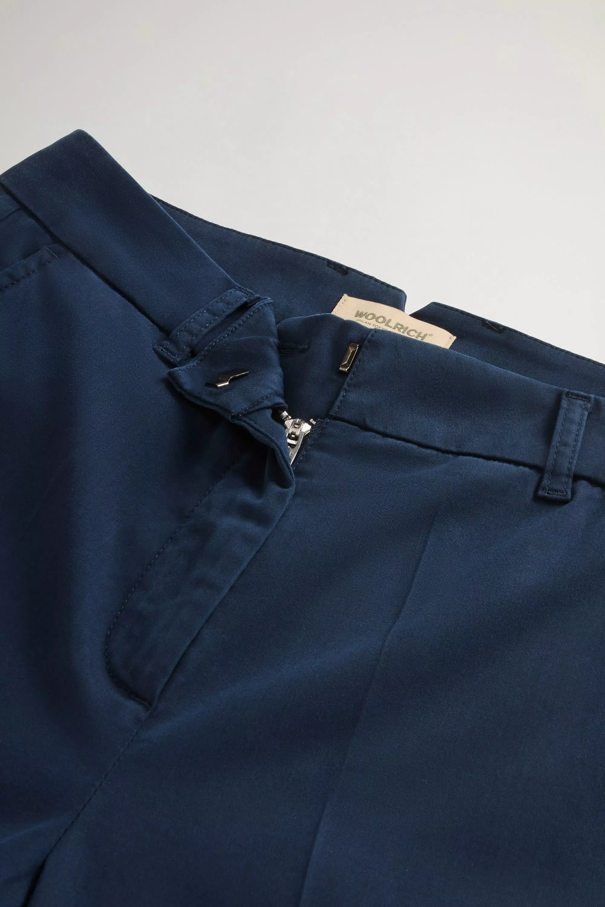 Chino-Hose aus Stretch-Cotton-Mix - Melton Blue
