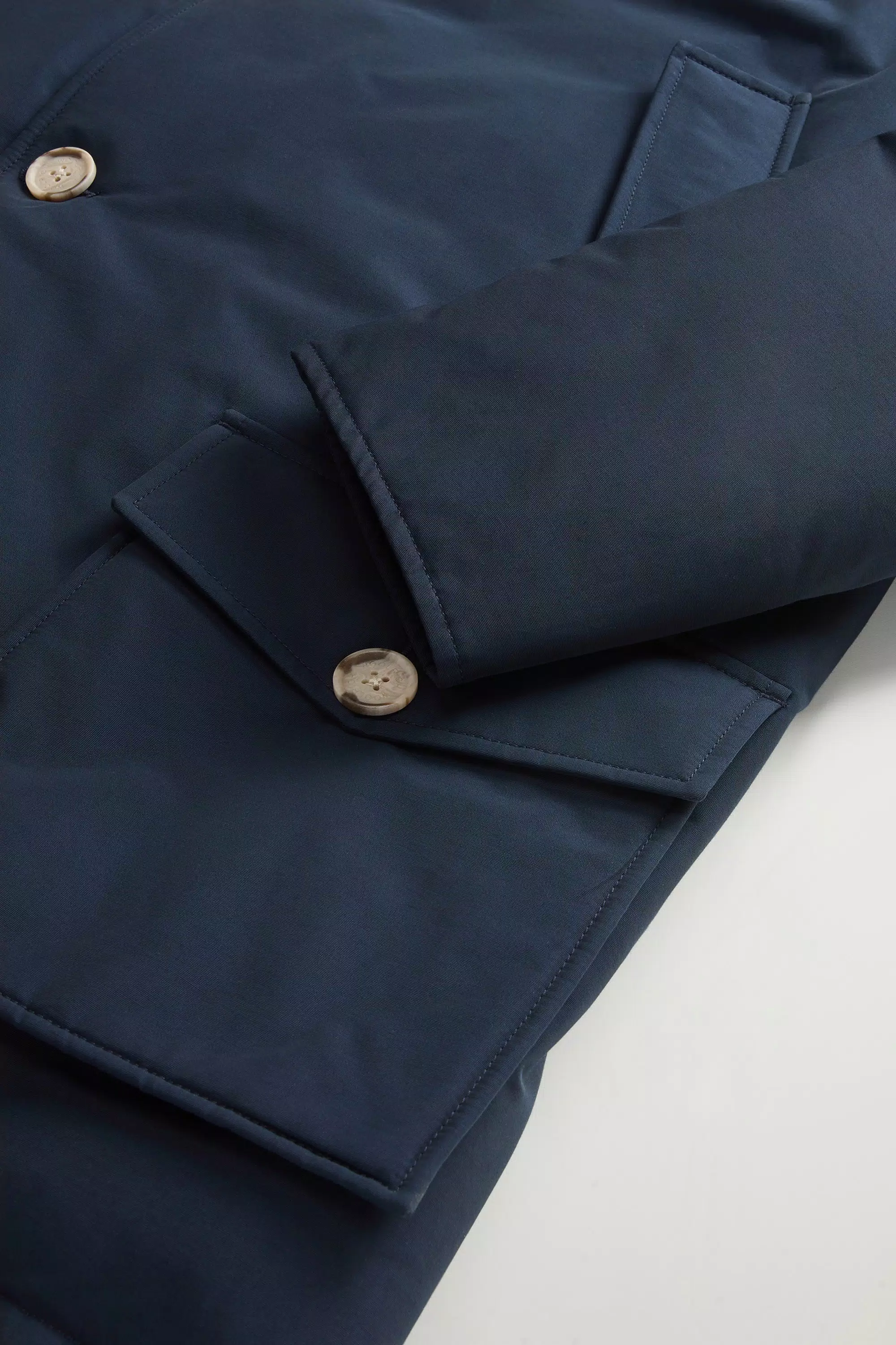 Arktische Parka aus Ramar-Stoff - Melton Blau