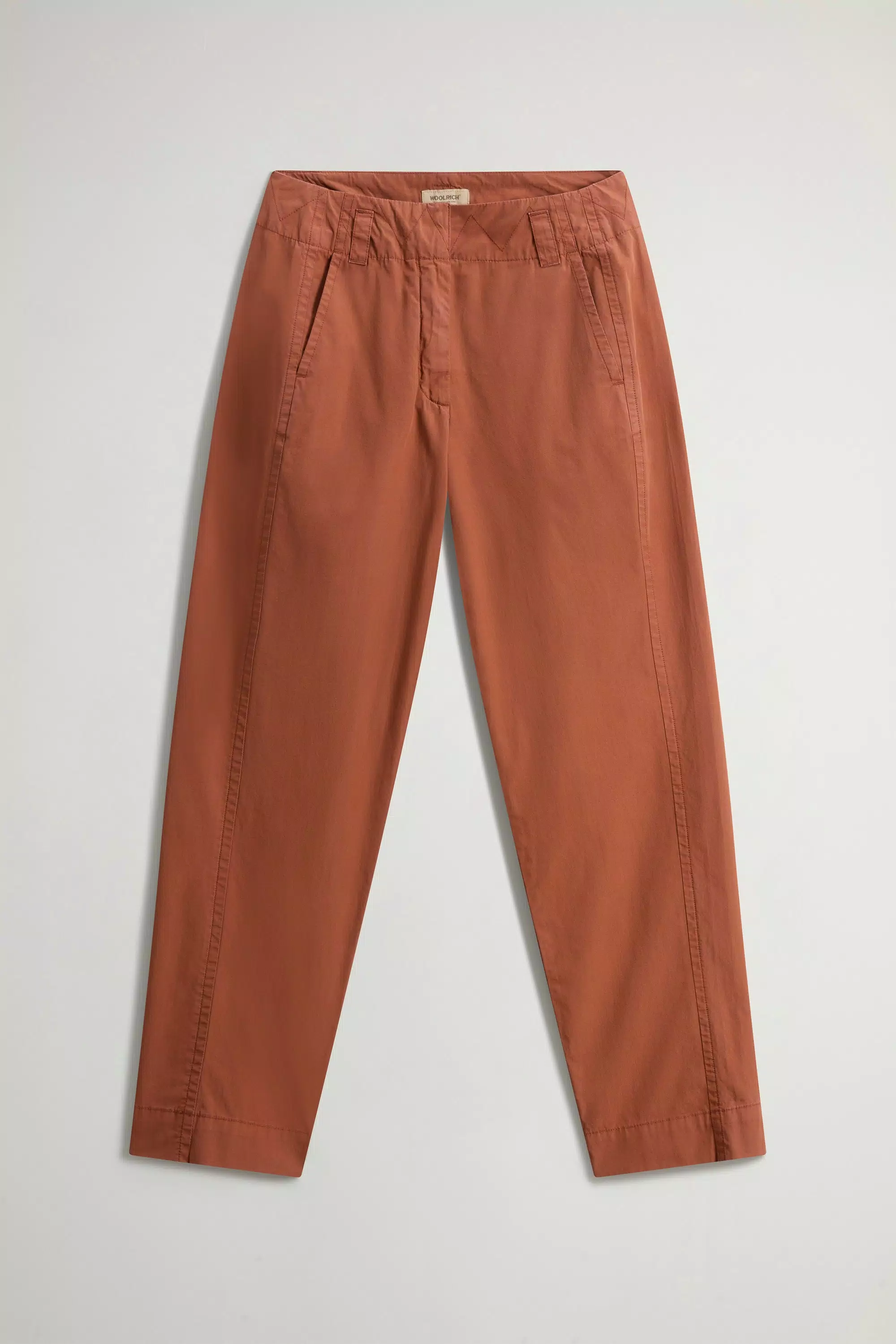 Gewebefarbenes Karottenhose aus reiner Baumwollpopeline - Acorn