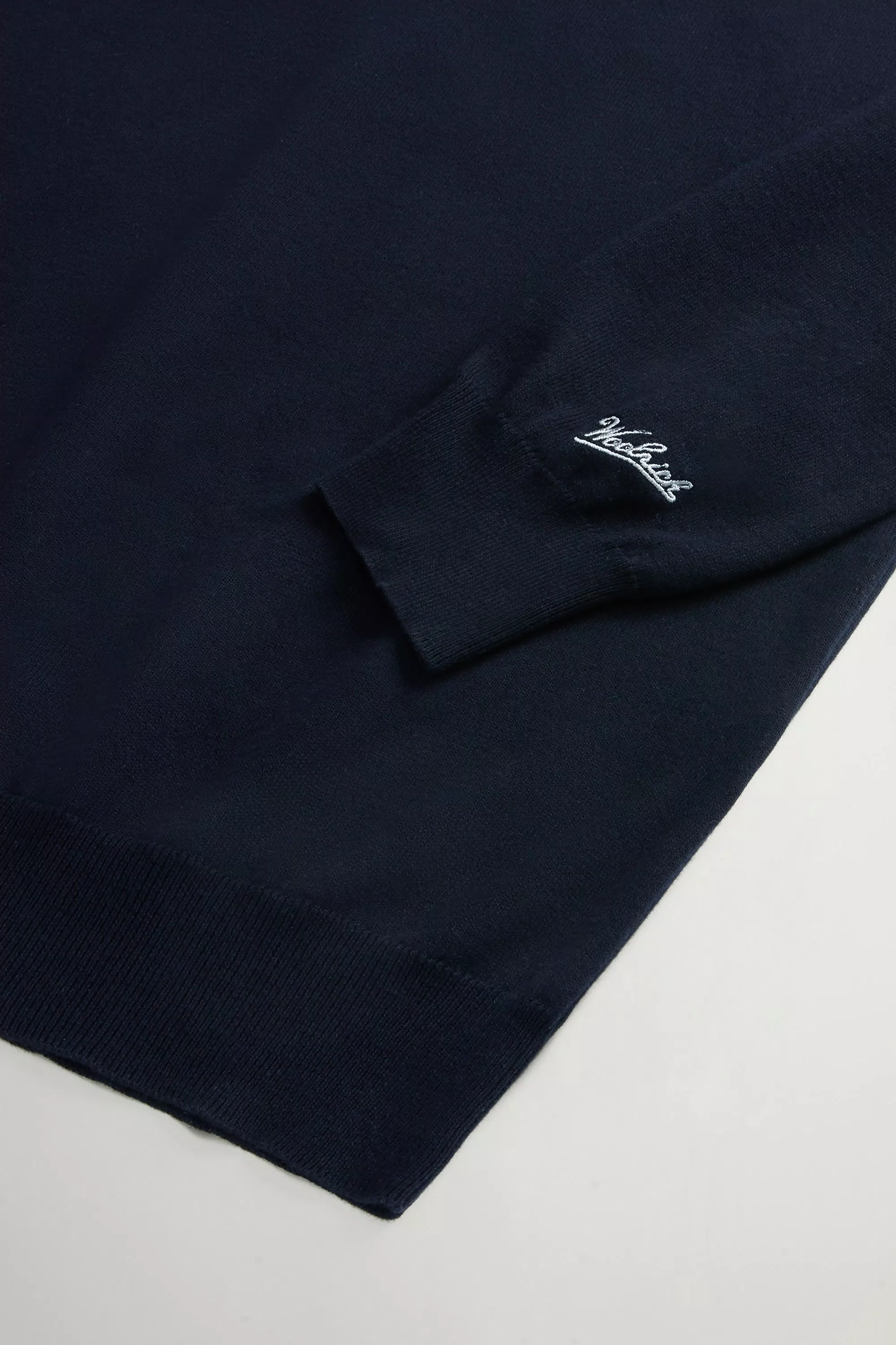 Crewneck-Pullover aus reiner Baumwolle - Melton Blue