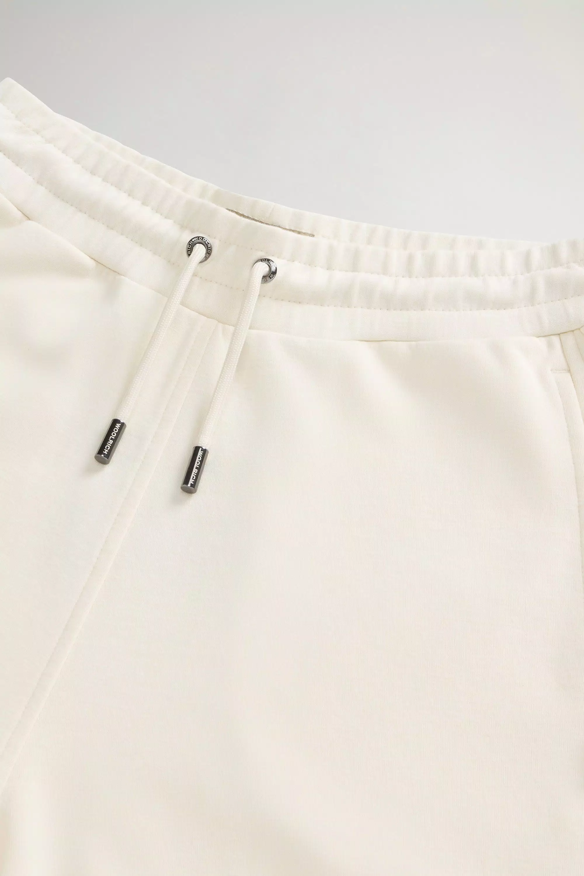 Shorts aus Baumwollmischgewebe Interlock - Milchcreme