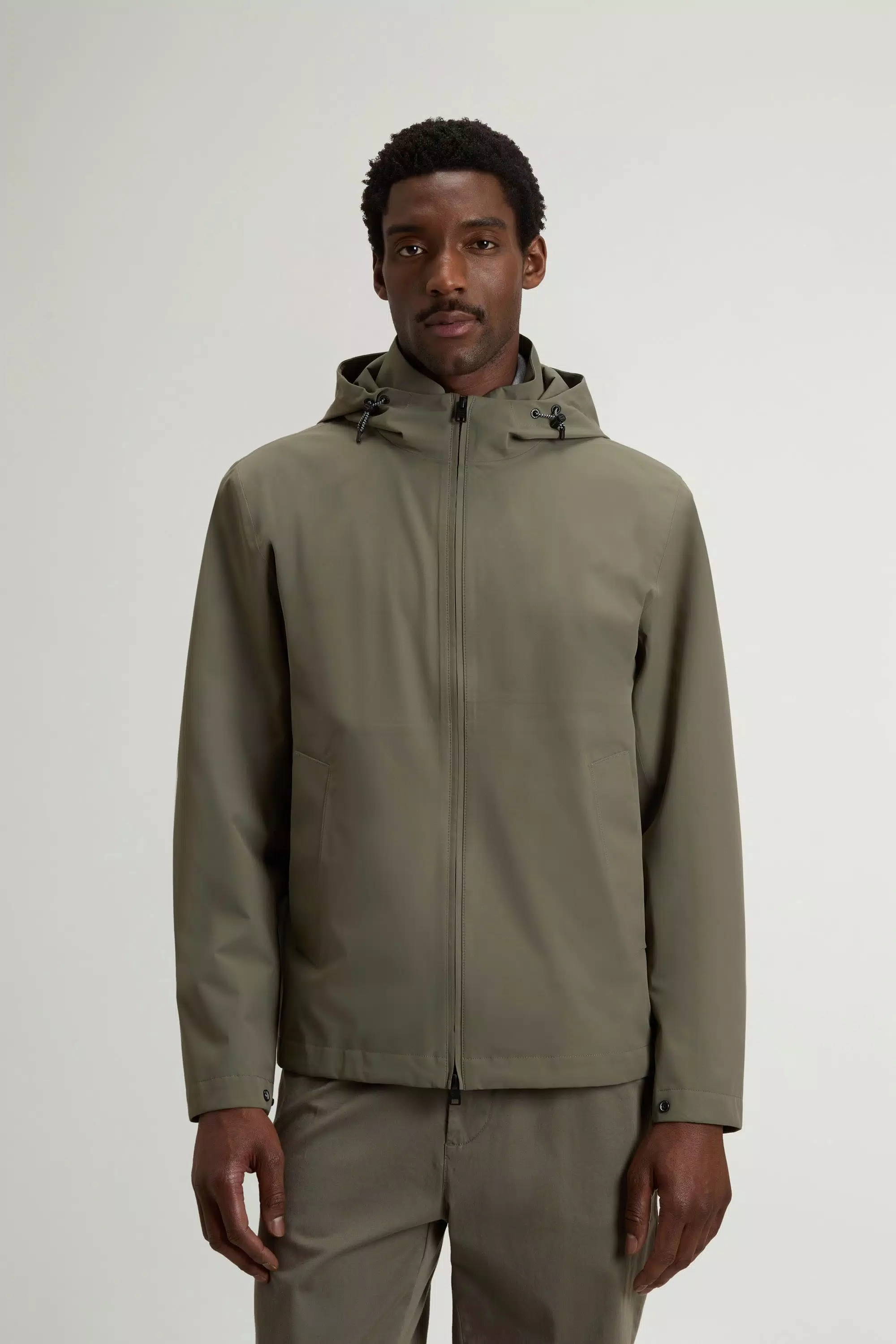 Pacific-Jacke aus zweilagigem Material - Rauchgrüner Oliv