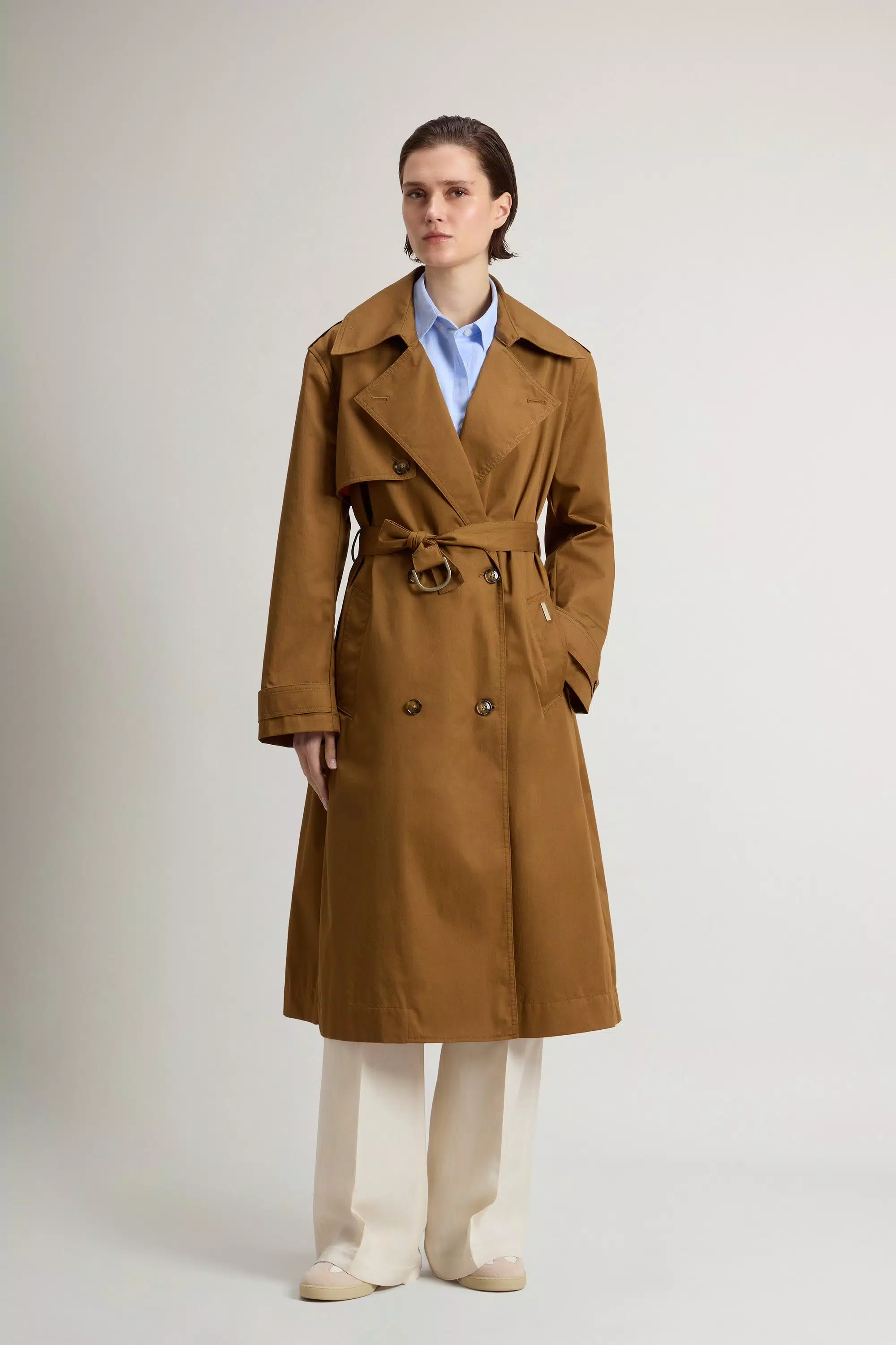 Doppelreiher-Trenchcoat aus reiner Baumwolle - Breen