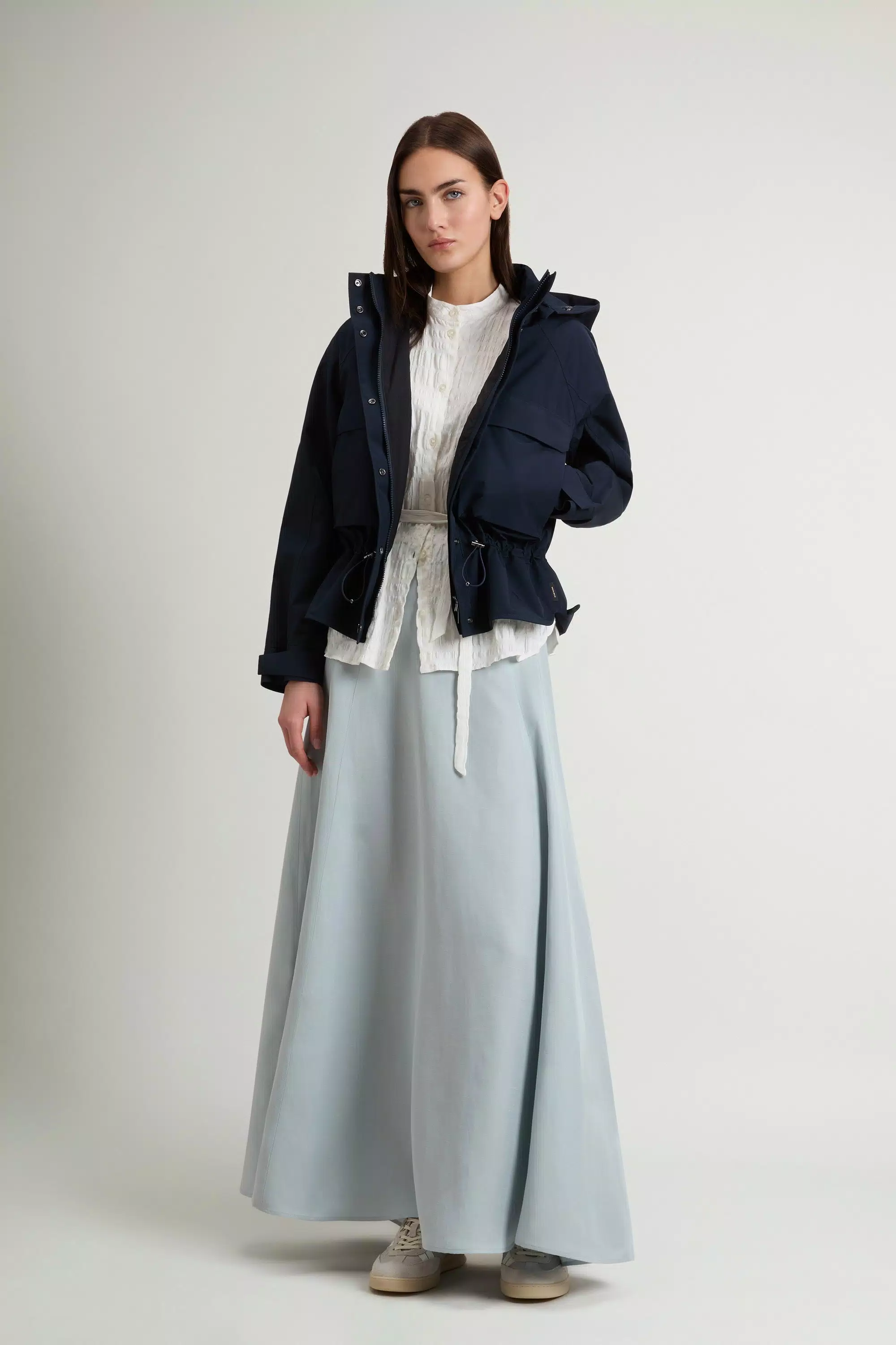 Jacke aus WINDSTOPPER von GORE-TEX LABS-Gewebe - Melton Blue