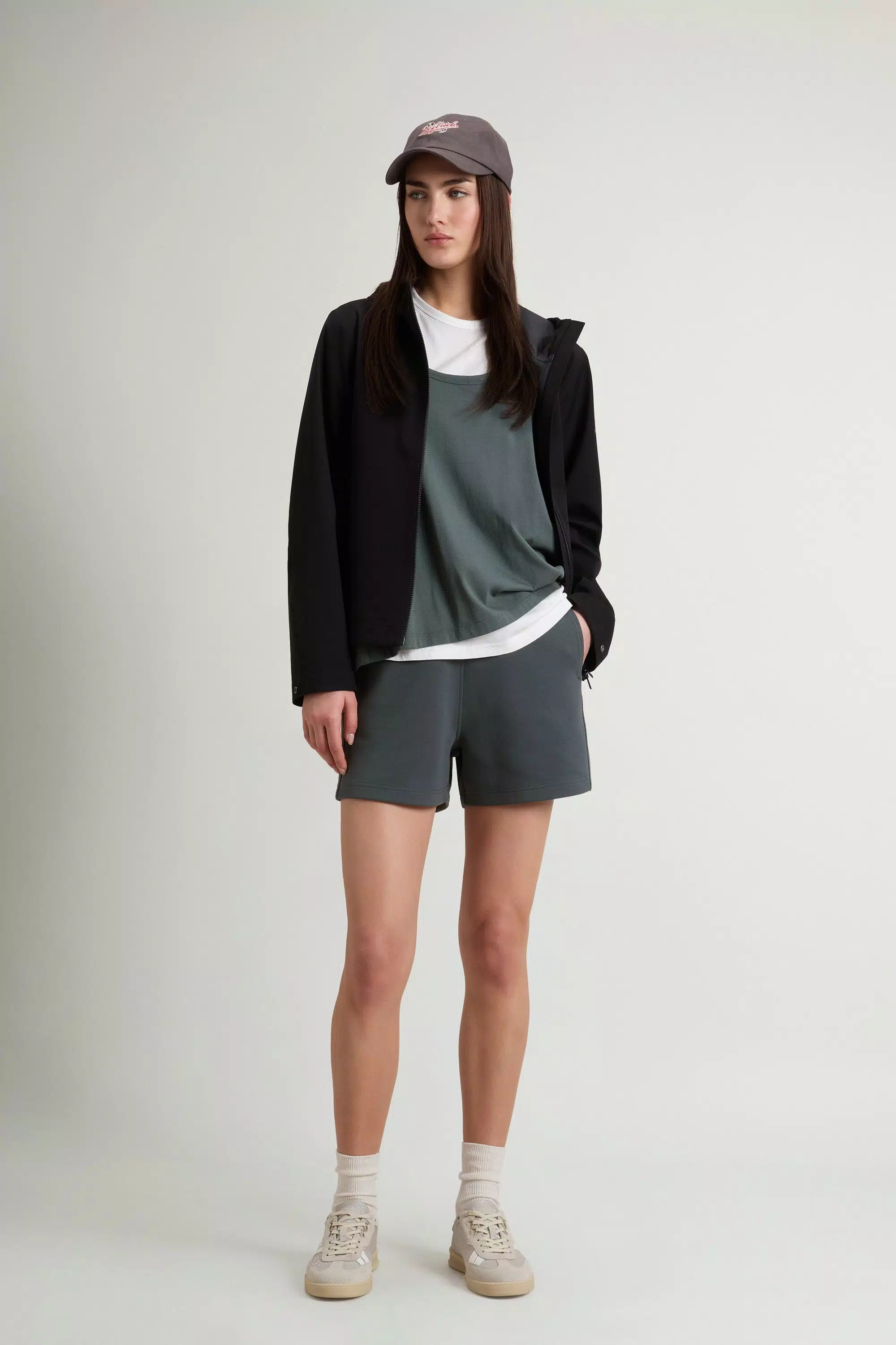 Leichter Stretch-Jacke - Schwarz