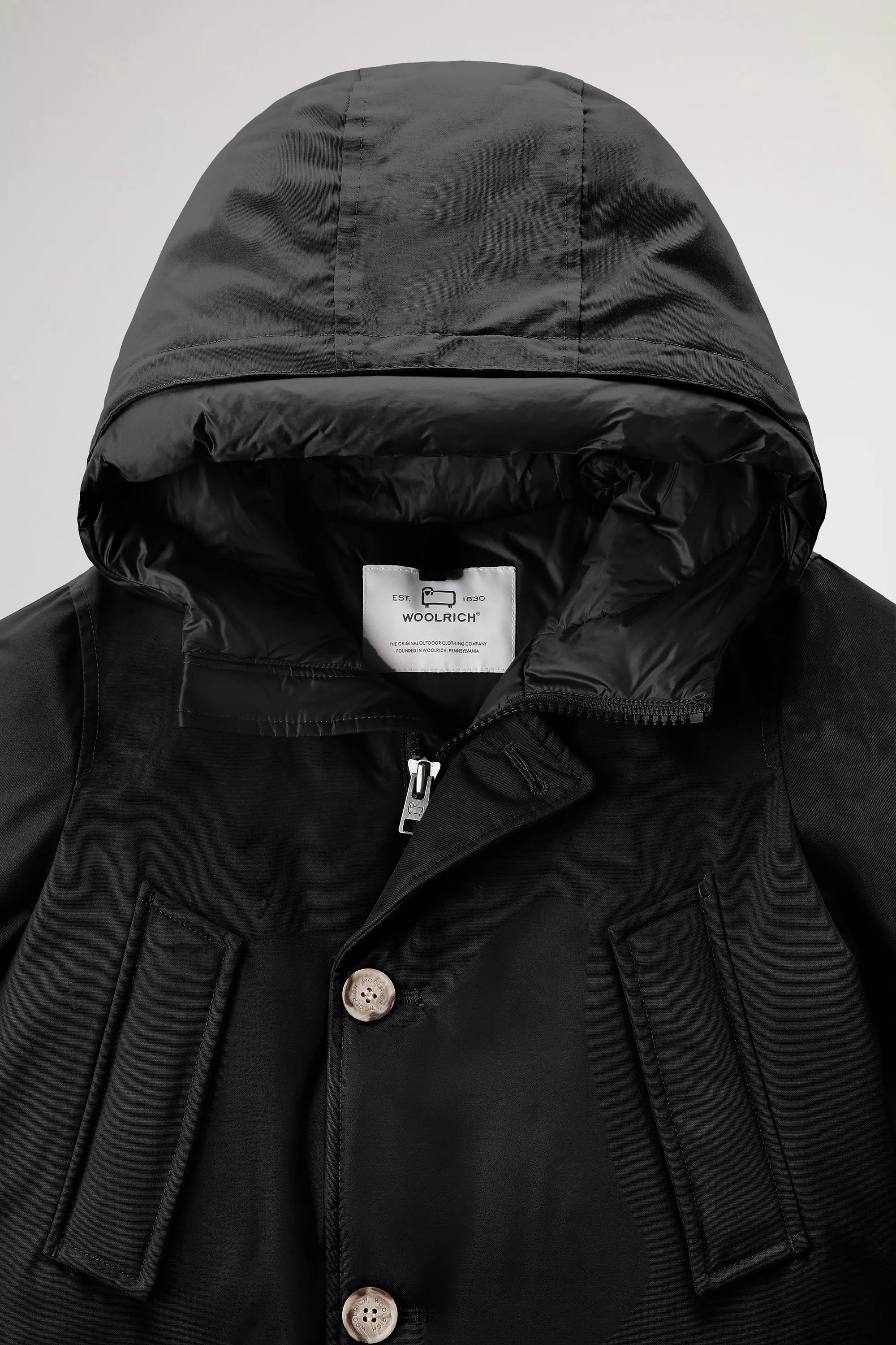 Jungen-Arctic Parka aus Ramar-Stoff - Schwarz