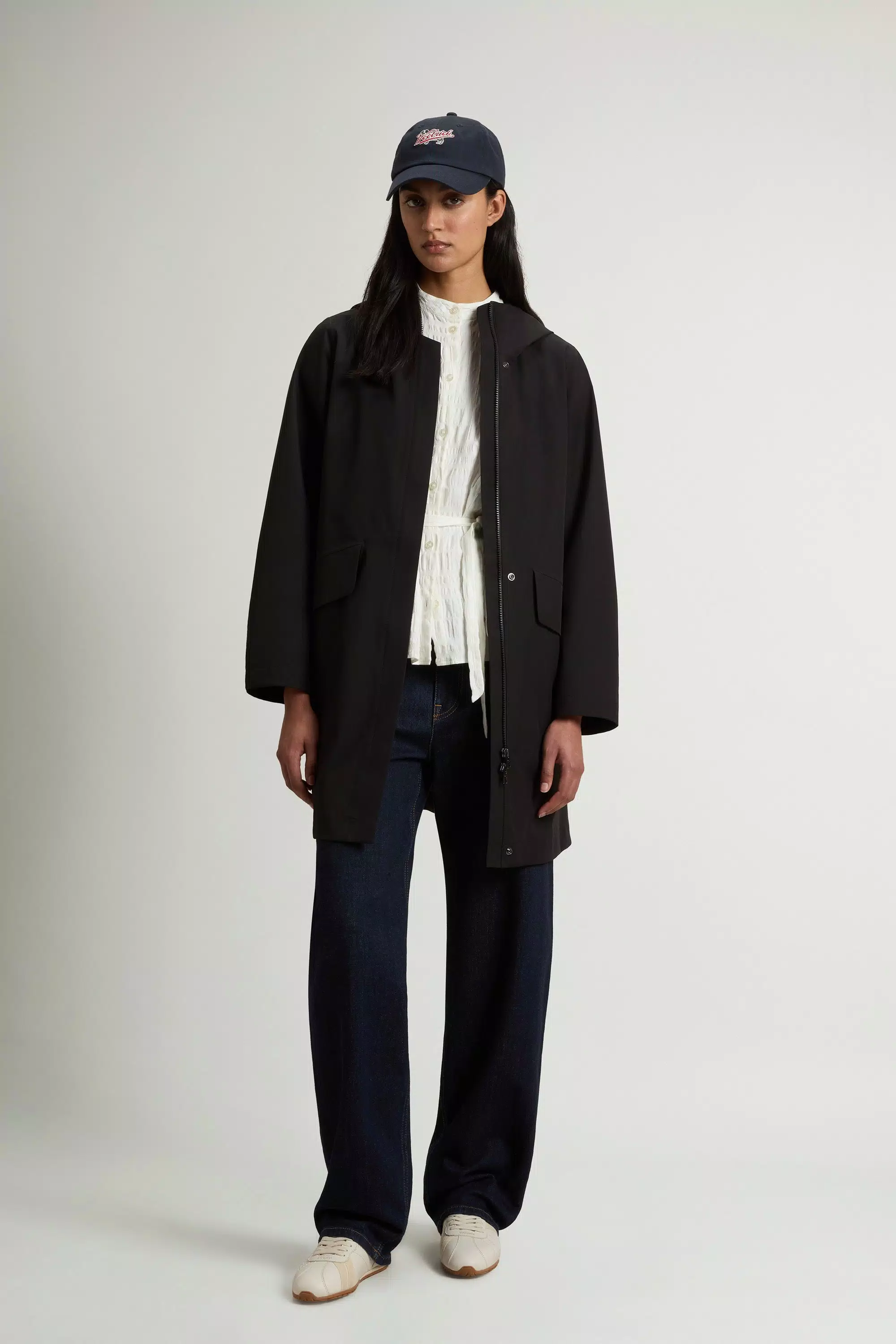 Wasserdichte Parka aus Light Stretch - Schwarz